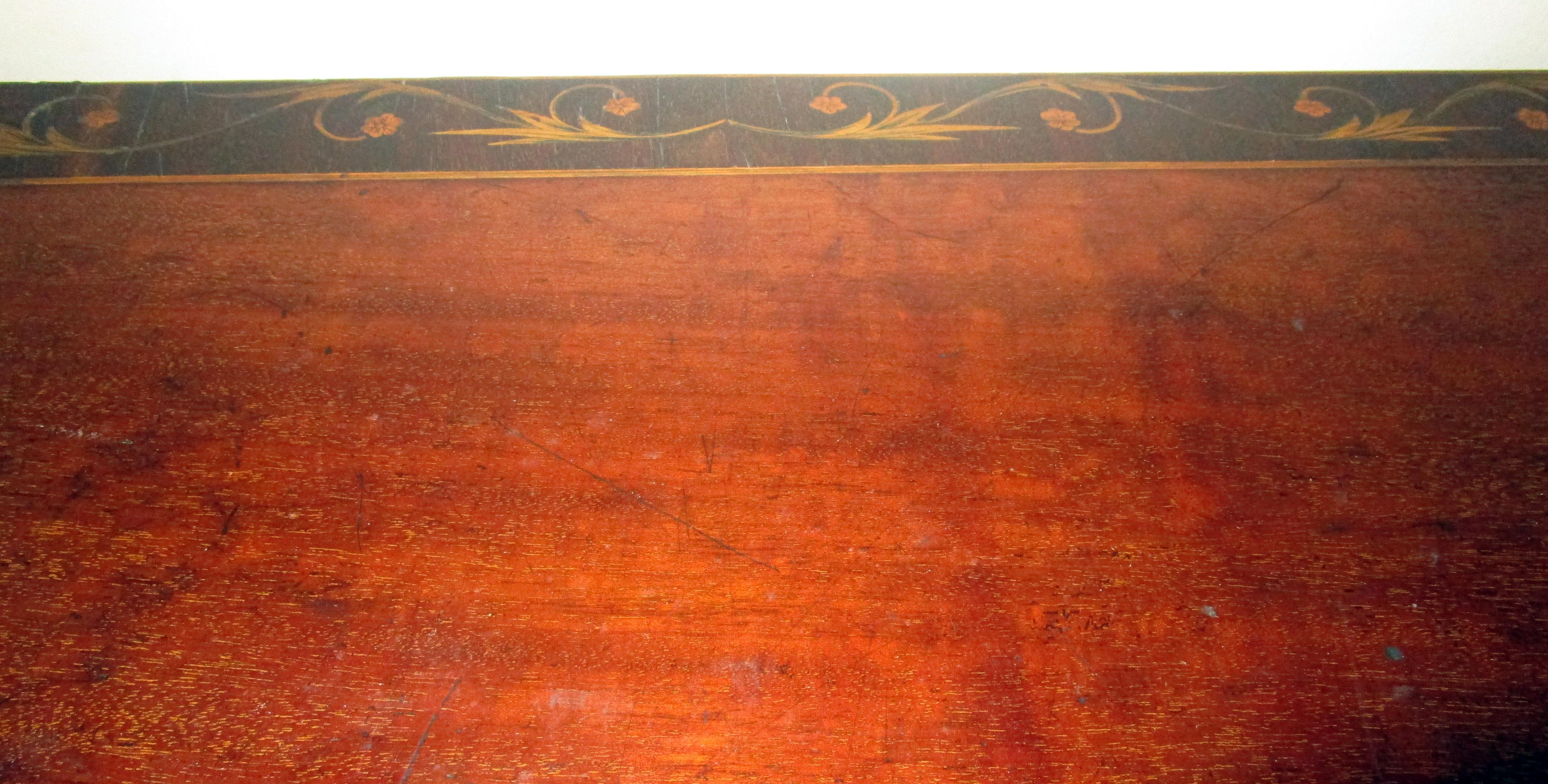 Englischer Hepplewhite-Mahagoni-Sideboard-Serviergeschirr mit Bogenfront aus dem 19. Jahrhundert im Angebot 4