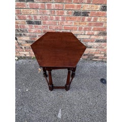 19th Century English Hexagon Side Table