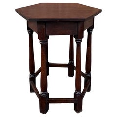 Englischer Sechseck-Beistelltisch aus dem 19.