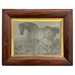 Dibujo de caballo inglés del siglo XIX