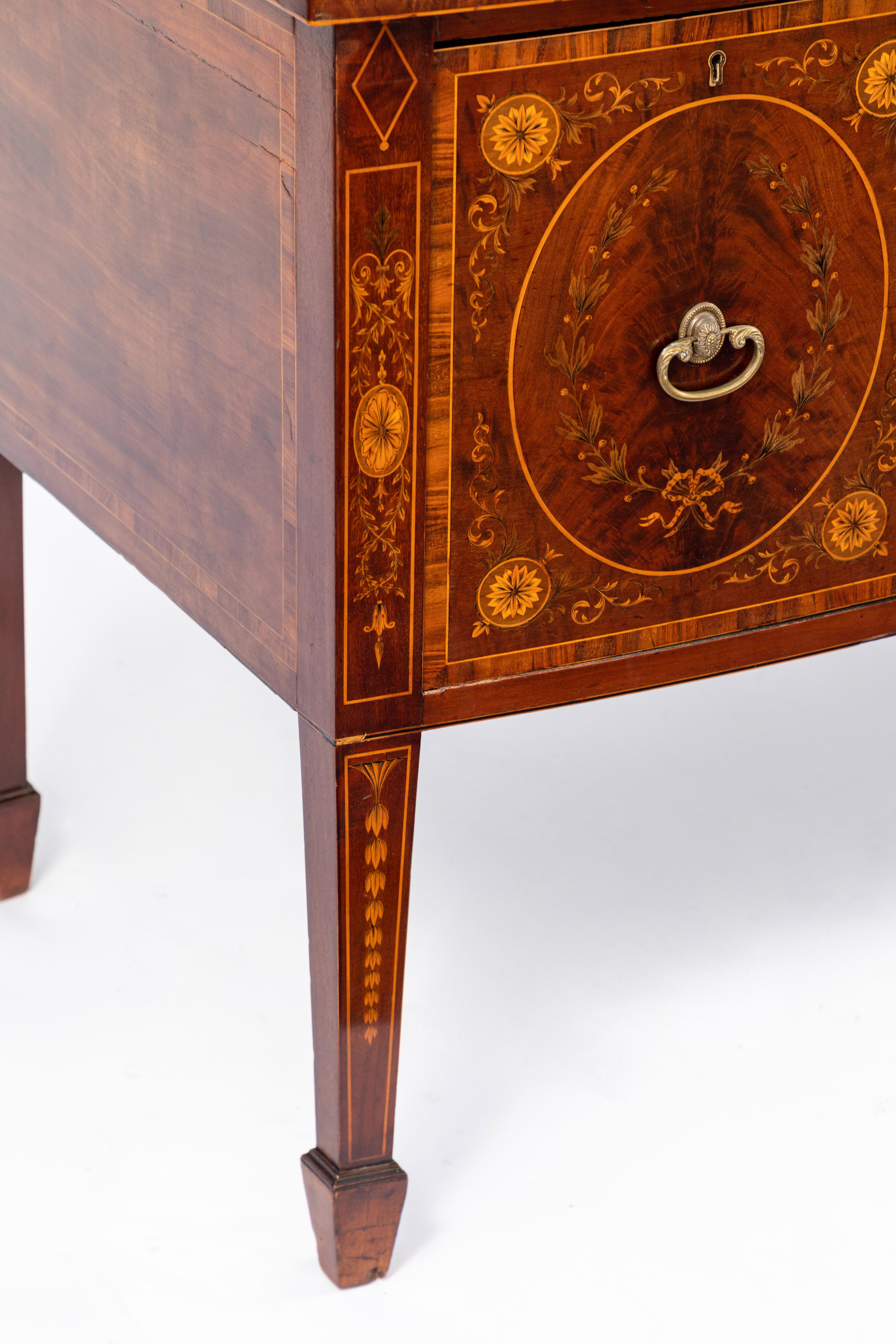 19th Century English Inlaid Sideboard 6