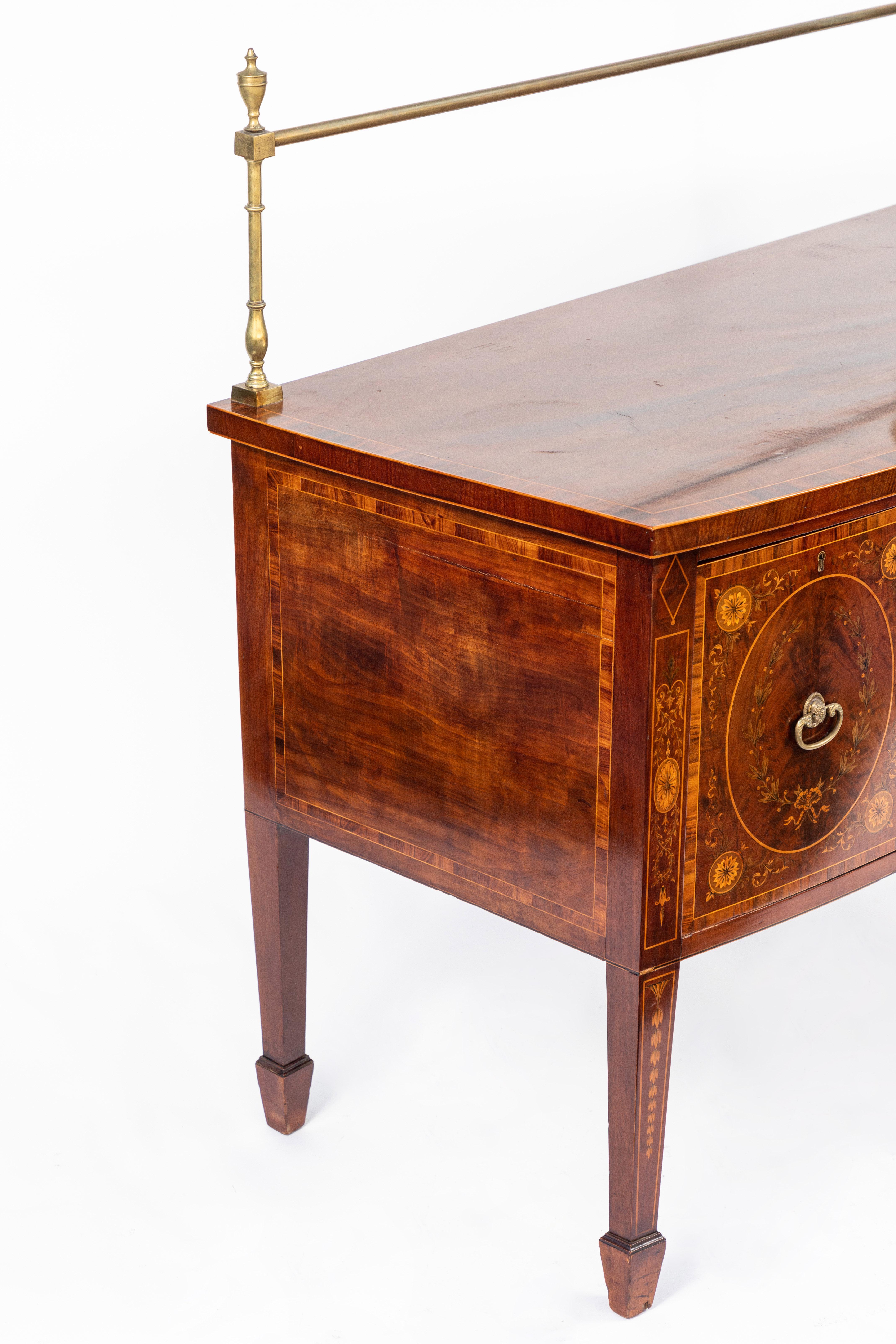 19th Century English Inlaid Sideboard 7