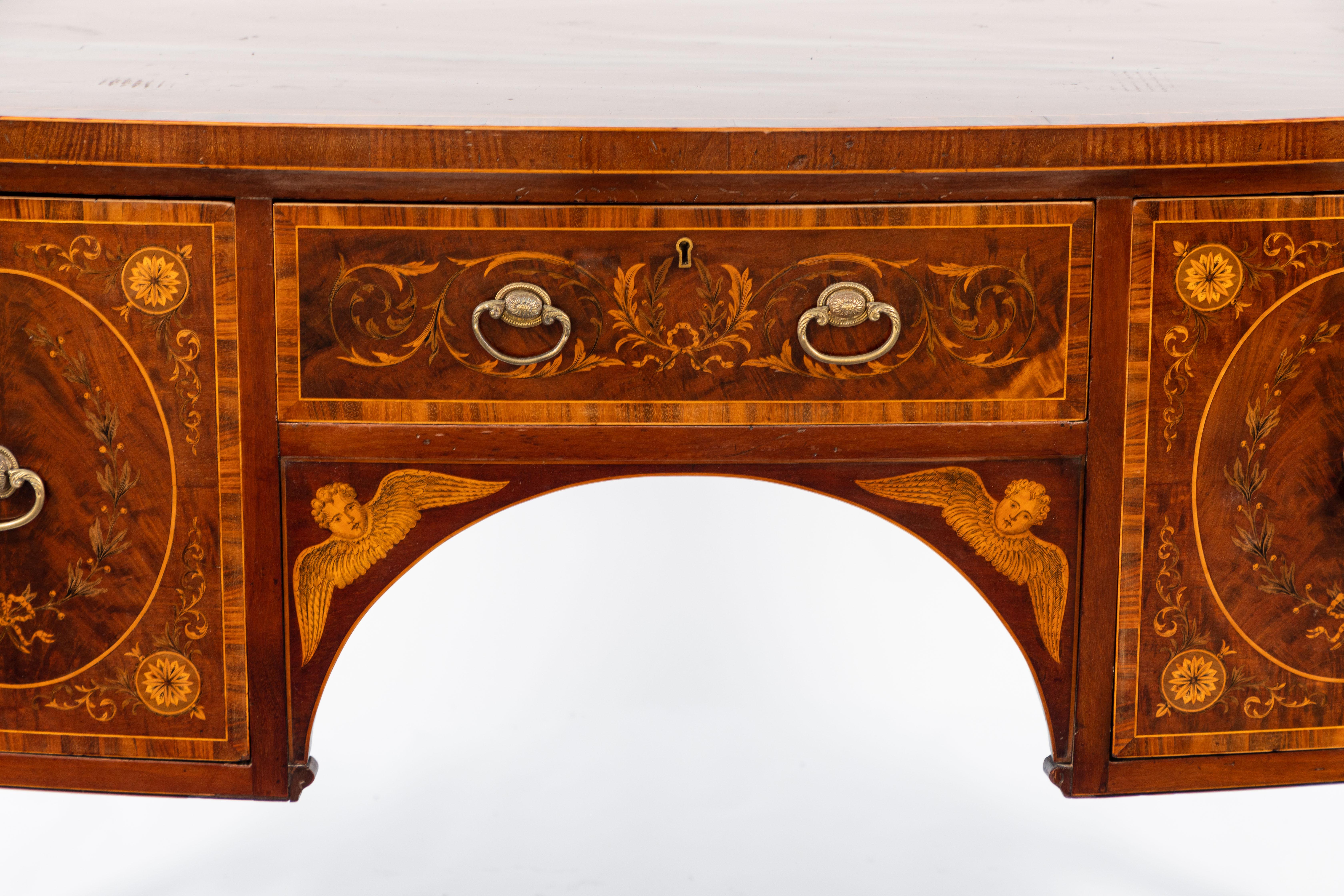 19th Century English Inlaid Sideboard 3