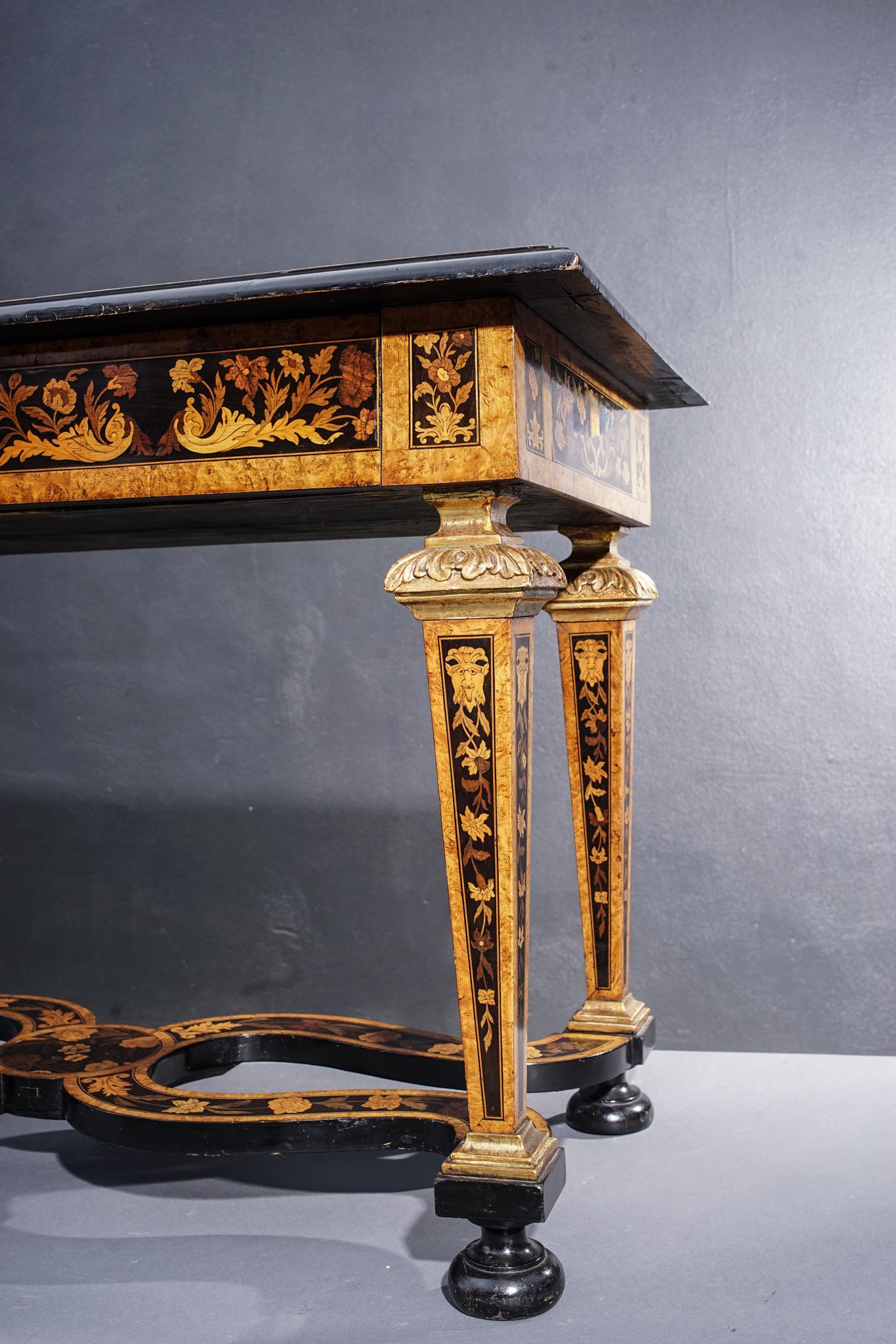 Hand-Crafted 19th Century English Inlaid Table