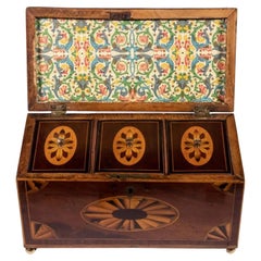 19th Century English Inlaid Tea Caddy