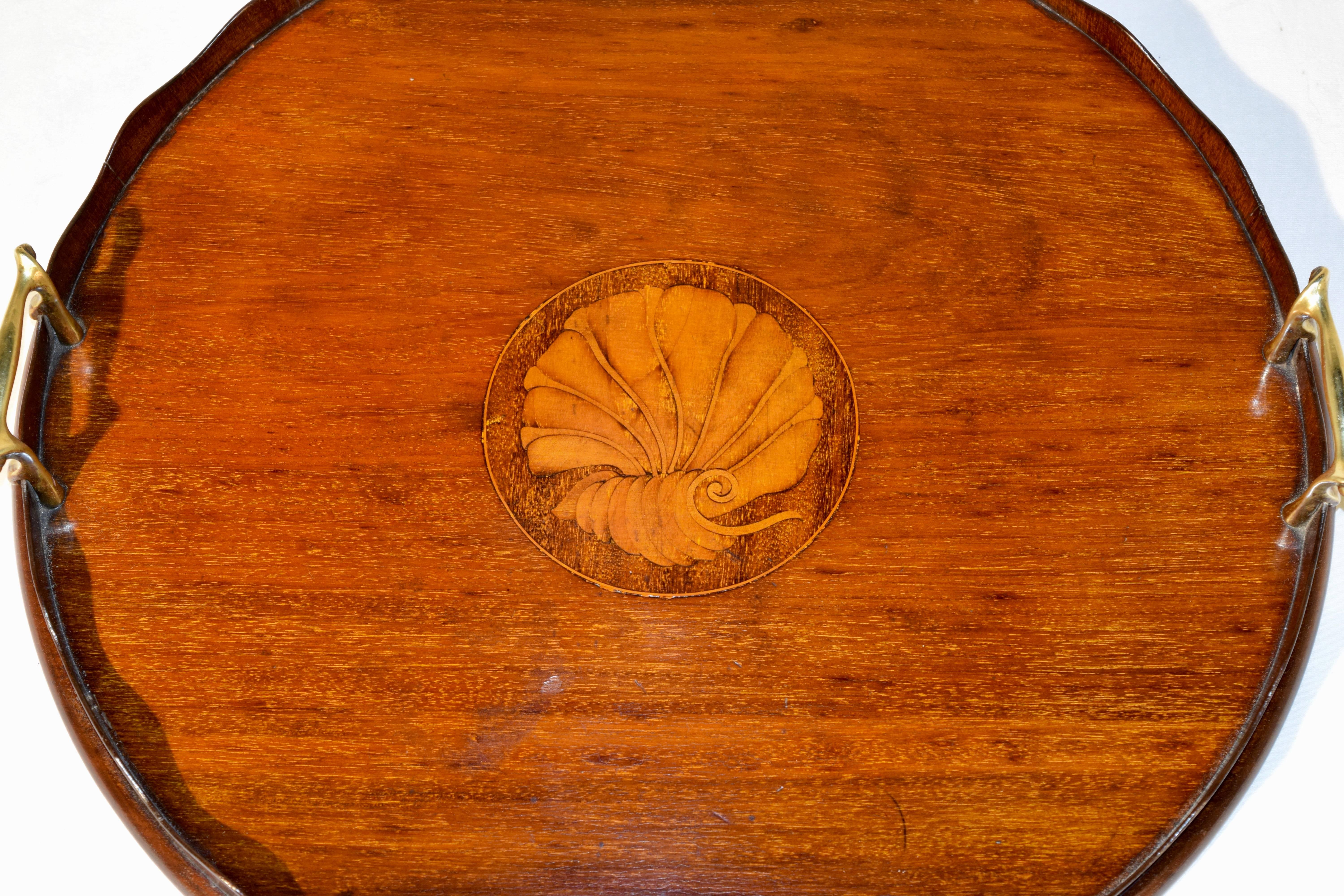 Victorian 19th Century English Inlaid Tray