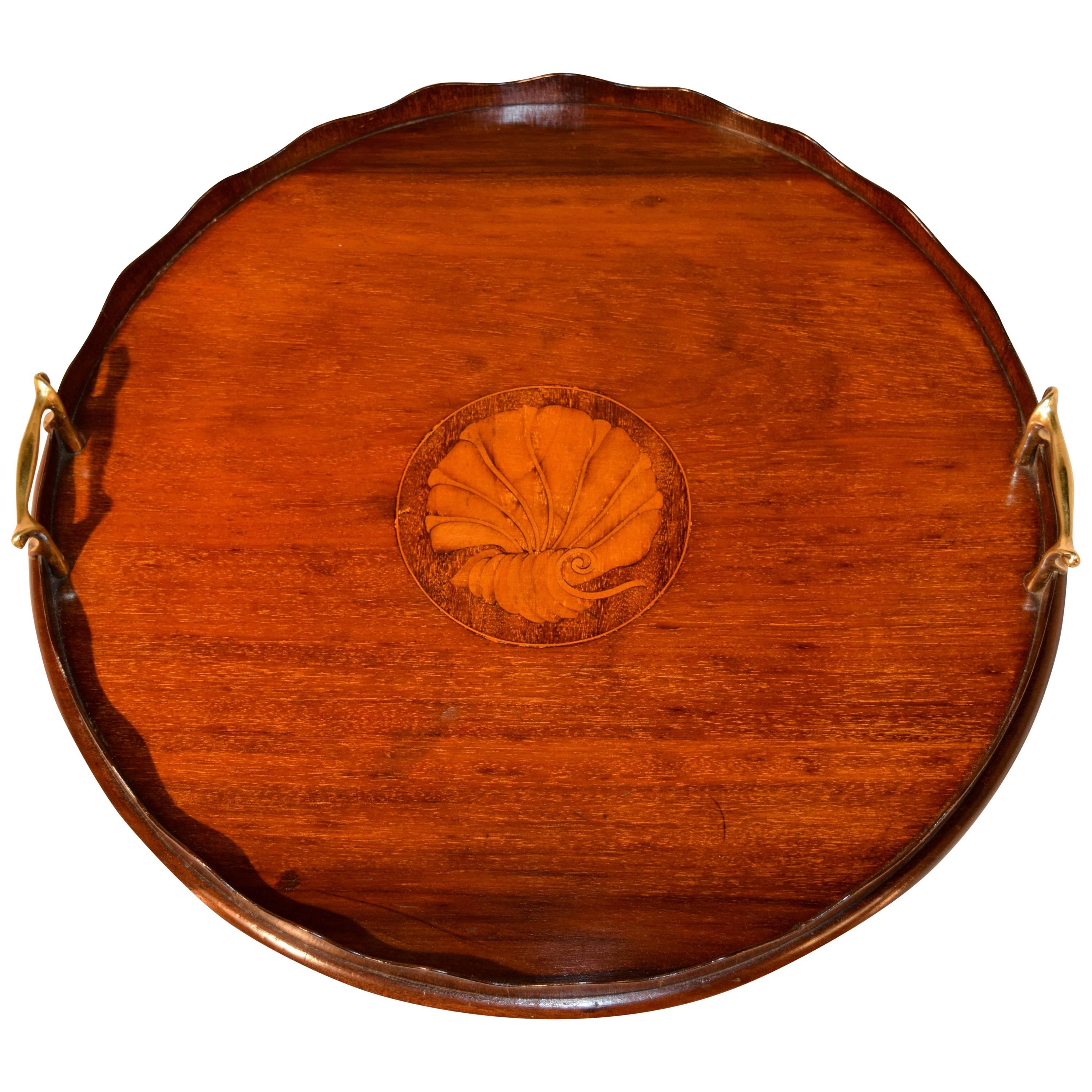 19th Century English Inlaid Tray