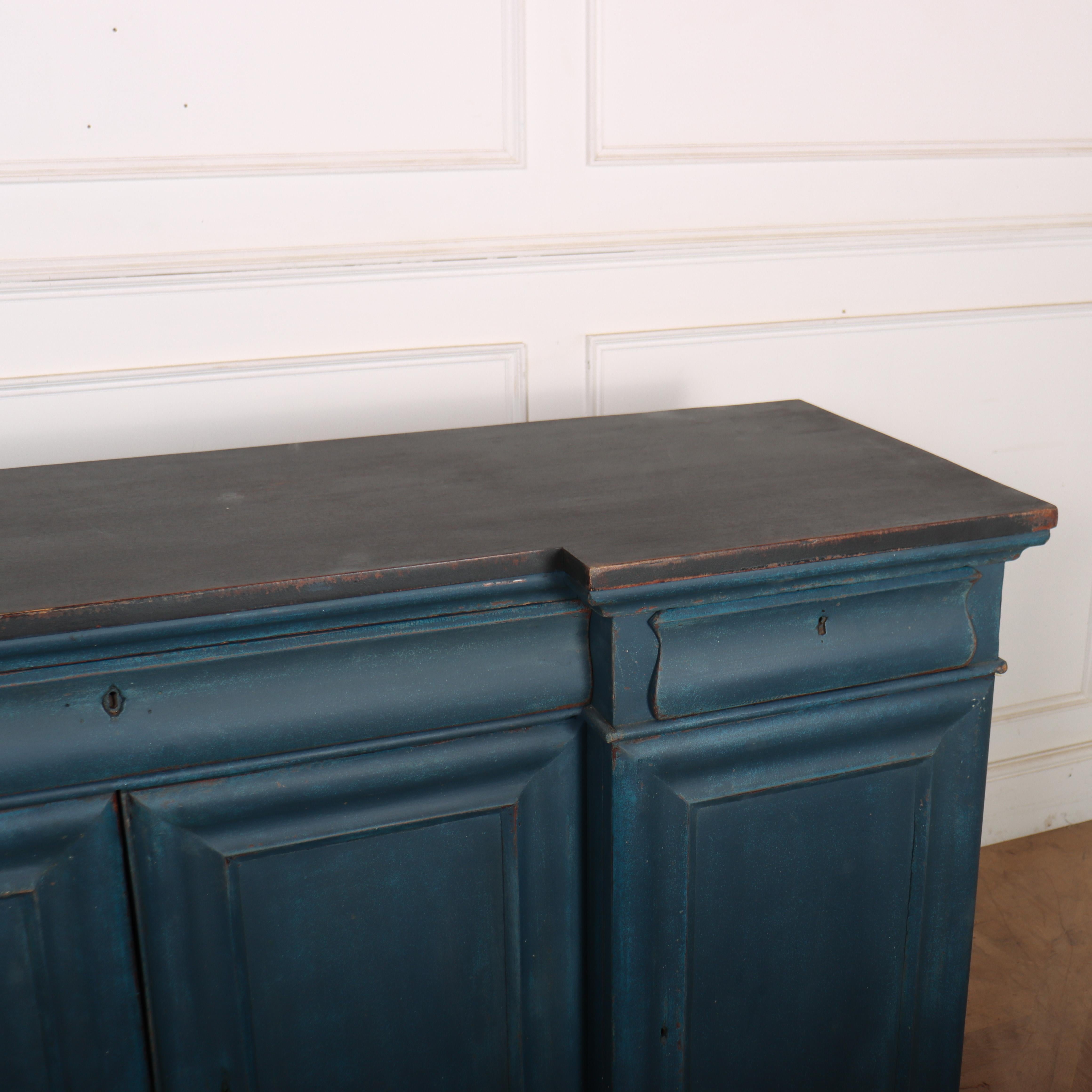 19th Century English Inverted Breakfront Buffet For Sale 2