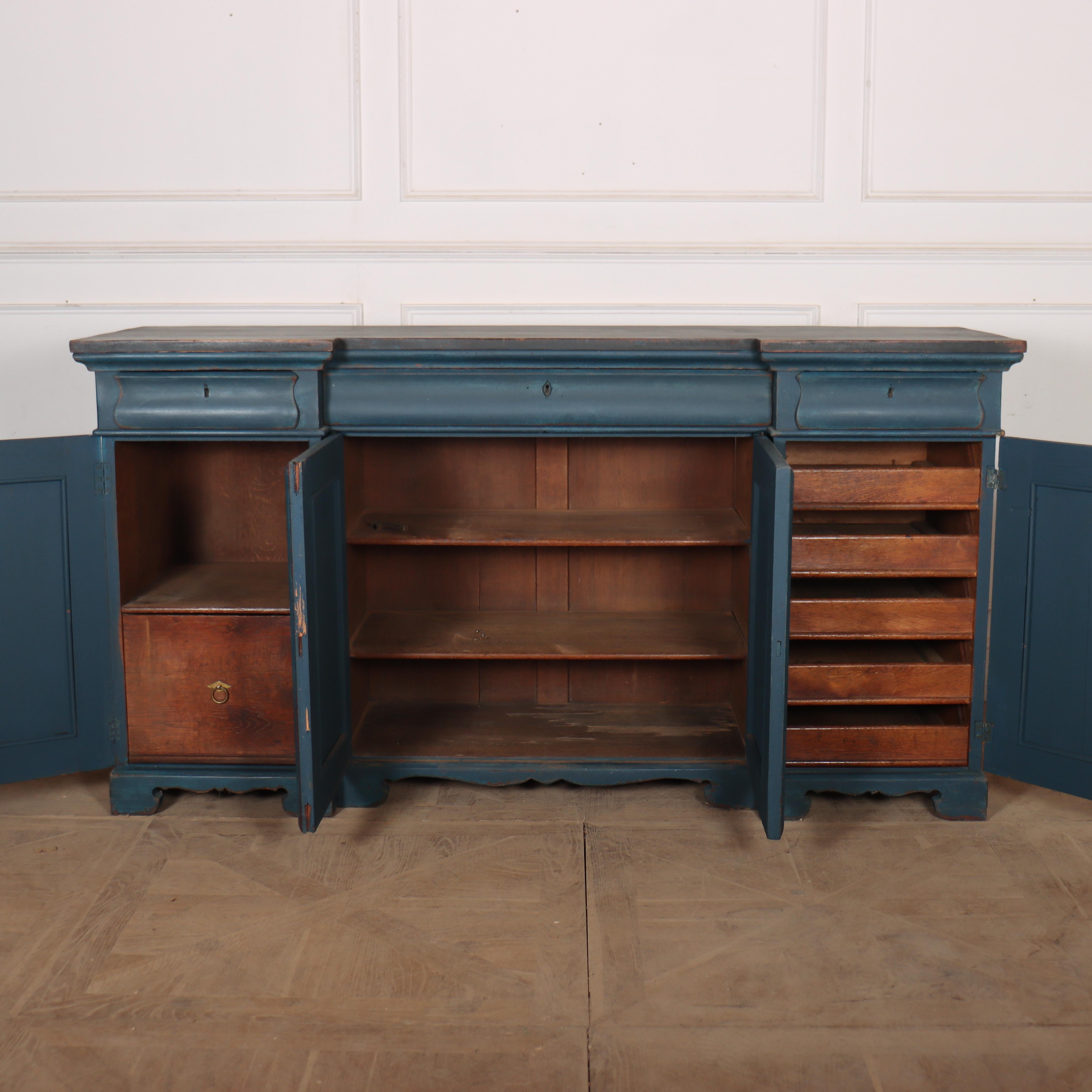 19th Century English Inverted Breakfront Buffet For Sale 3