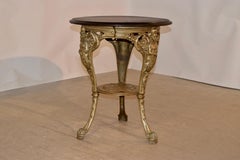 19th Century English Iron Base Table