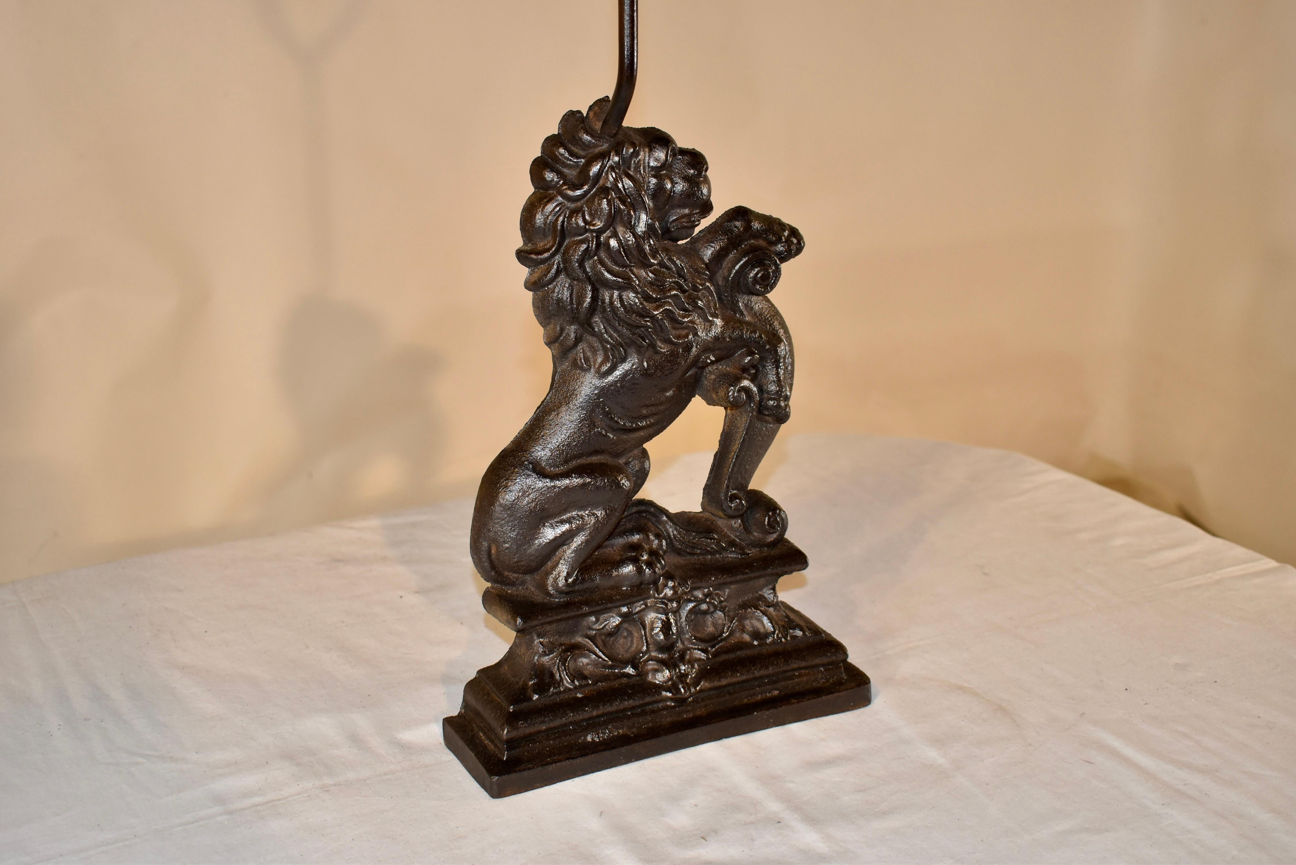 19th Century English Iron Doorstop In Good Condition For Sale In High Point, NC