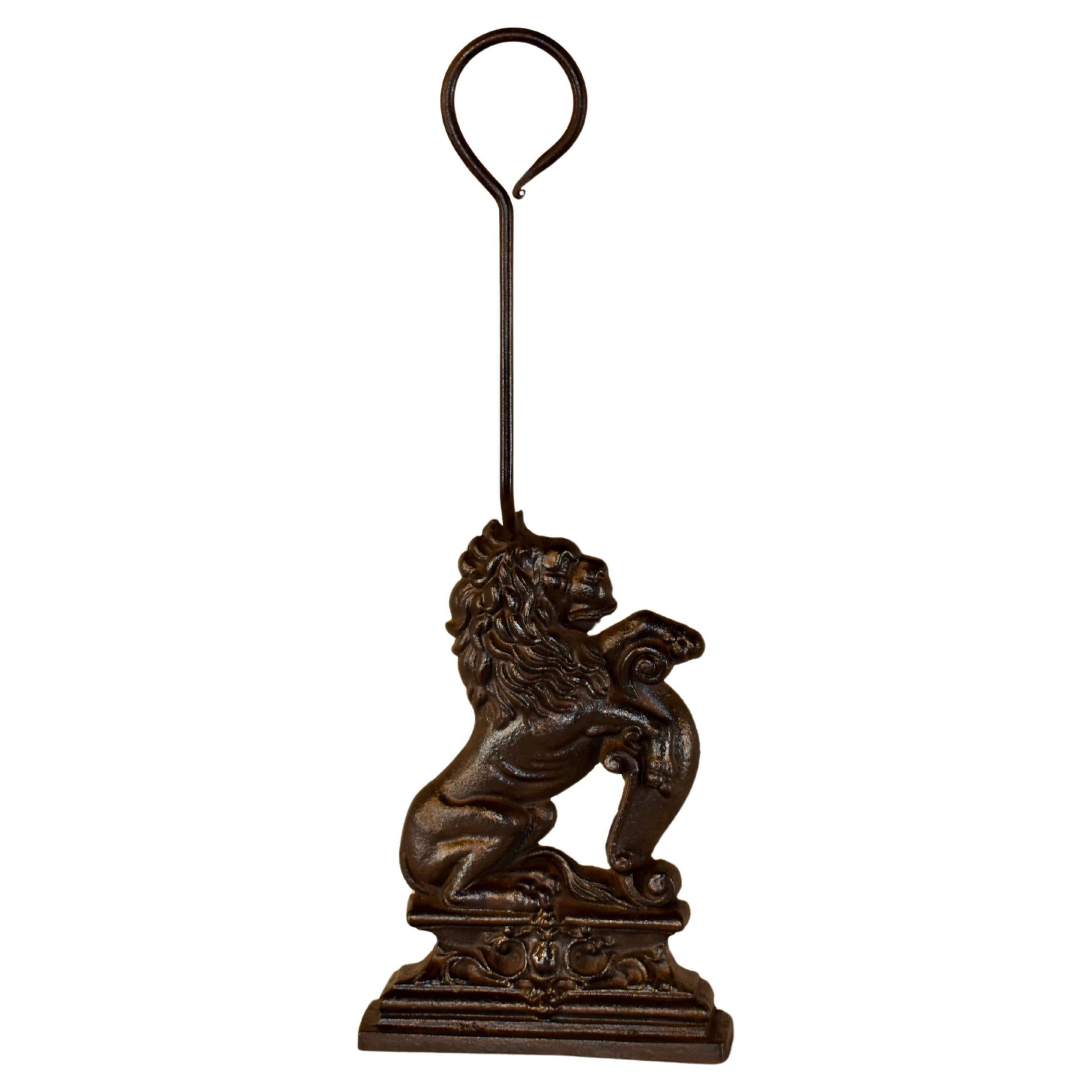 19th Century English Iron Doorstop
