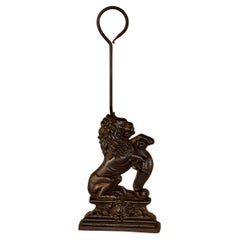 19th Century English Iron Doorstop