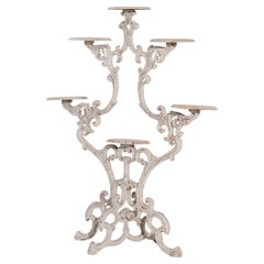 Soporte para plantas de jardín de hierro inglés del siglo XIX - Antiguo soporte floral victoriano
