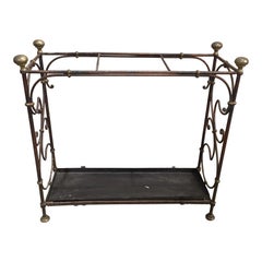 19th Century English Iron Umbrella or Stick Stand
