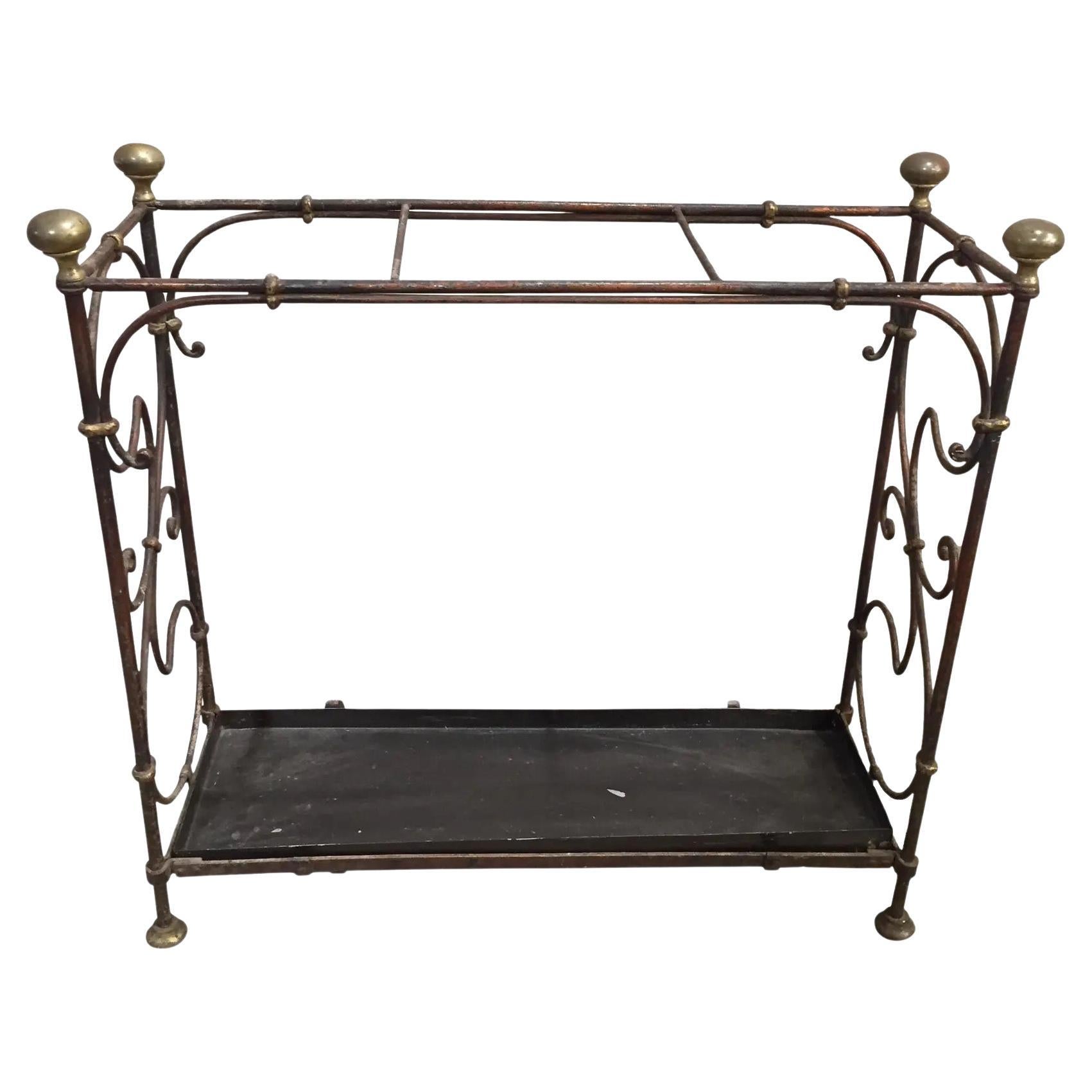19th Century English Iron Umbrella or Stick Stand