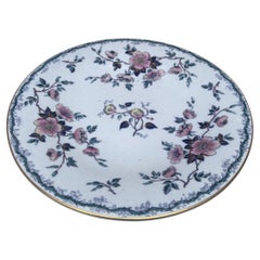19th Century English Ironstone China Flowers Plate