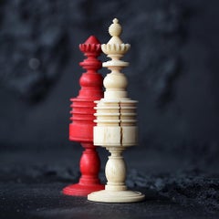 19th Century English Ivory Chess Set