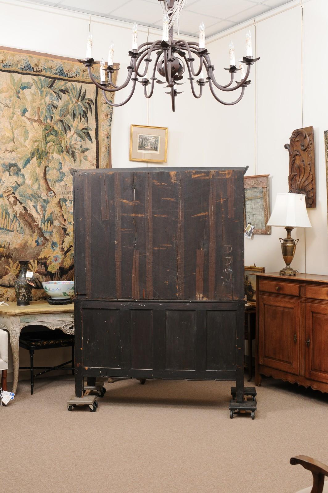 19th Century English Jacobean Style Oak Dresser Base  For Sale 9