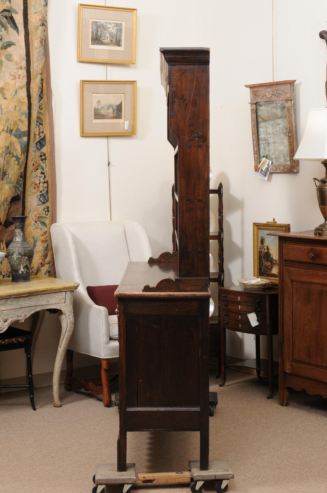 19th Century English Jacobean Style Oak Dresser Base  For Sale 11