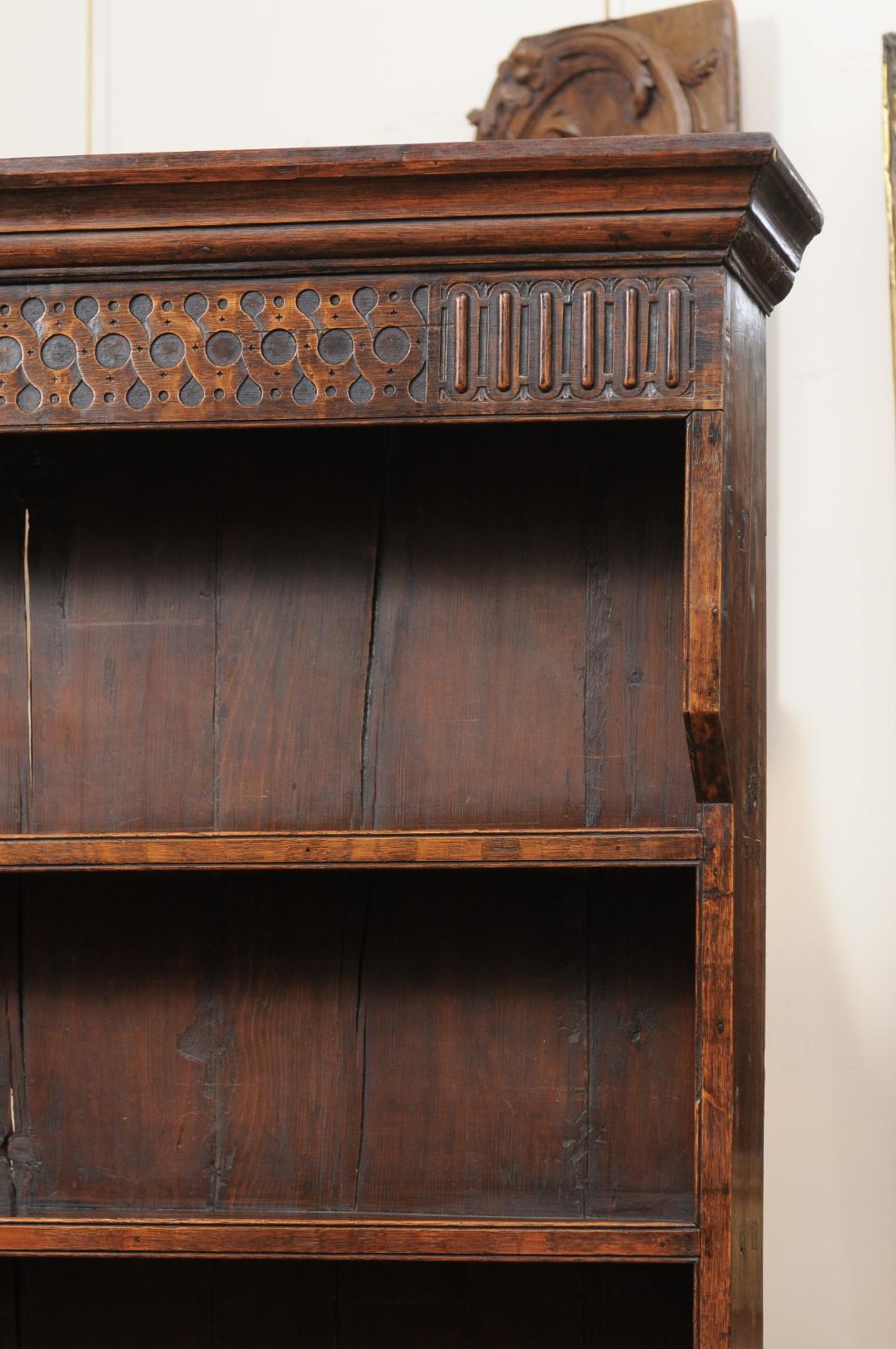 19th Century English Jacobean Style Oak Dresser Base  For Sale 14