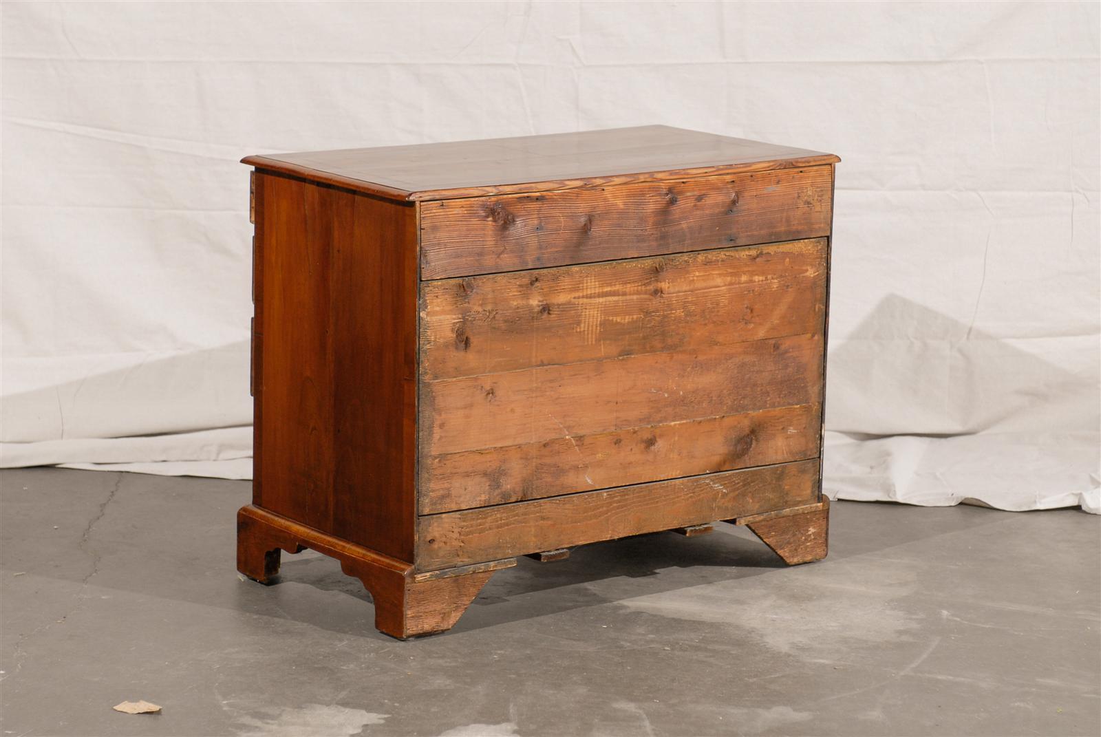 19th Century English Knee Hole Desk with Burled Walnut Top For Sale 6