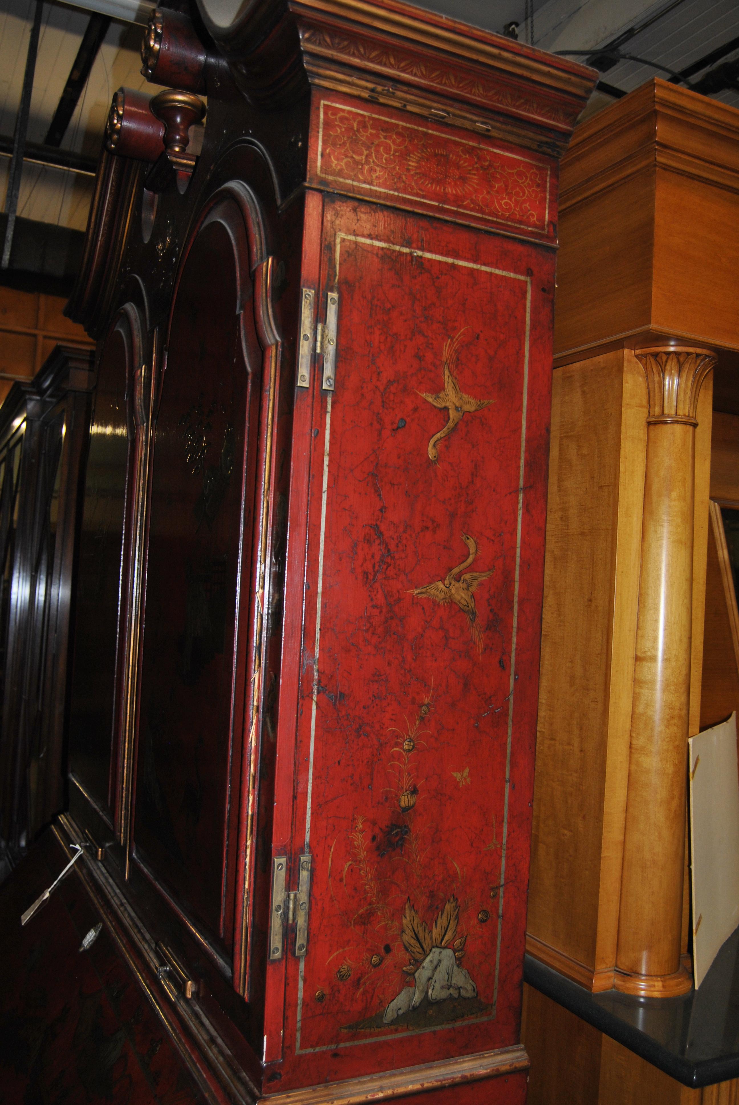 19th Century English Lacquered Gilt Chinoisoire Bookcase Secretary or Desk 10