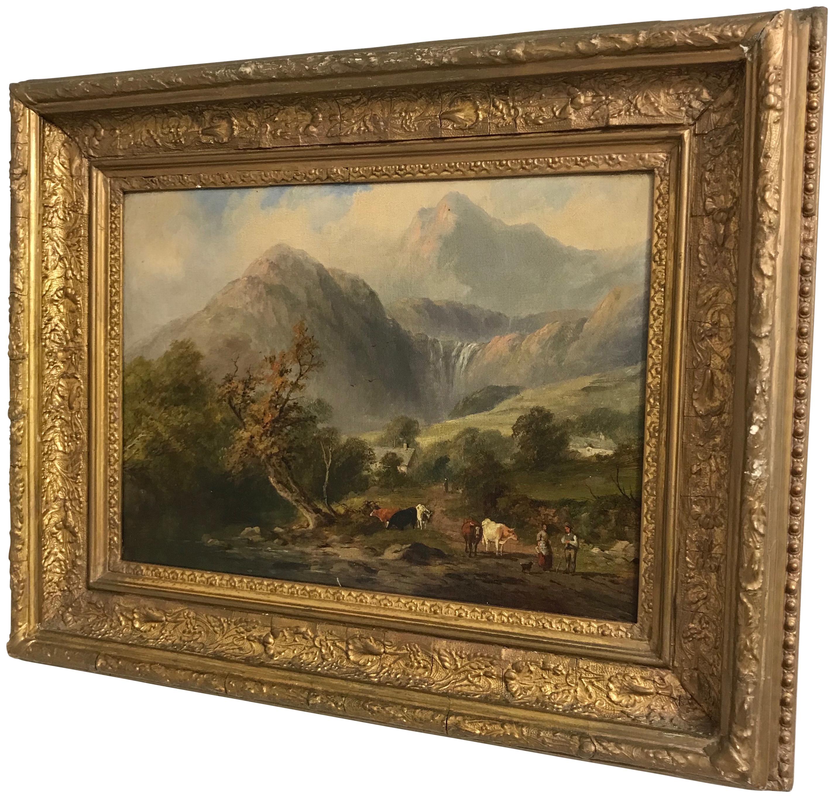 19th Century English Landscape Painting In Good Condition In San Francisco, CA
