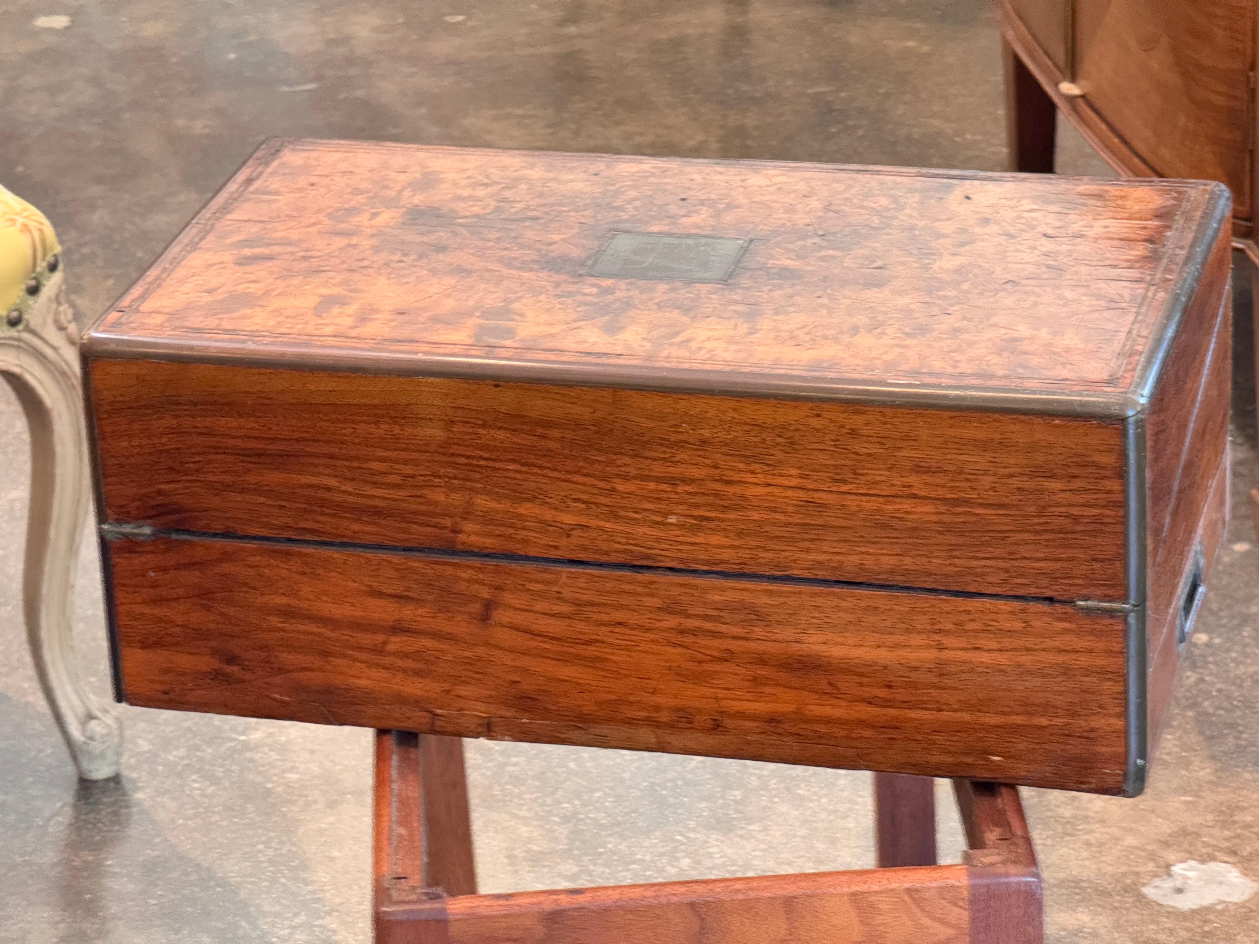 19th Century English Lap Desk on Stand For Sale 6