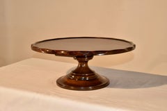 19th Century English Lazy Susan with Pie Crust Edge