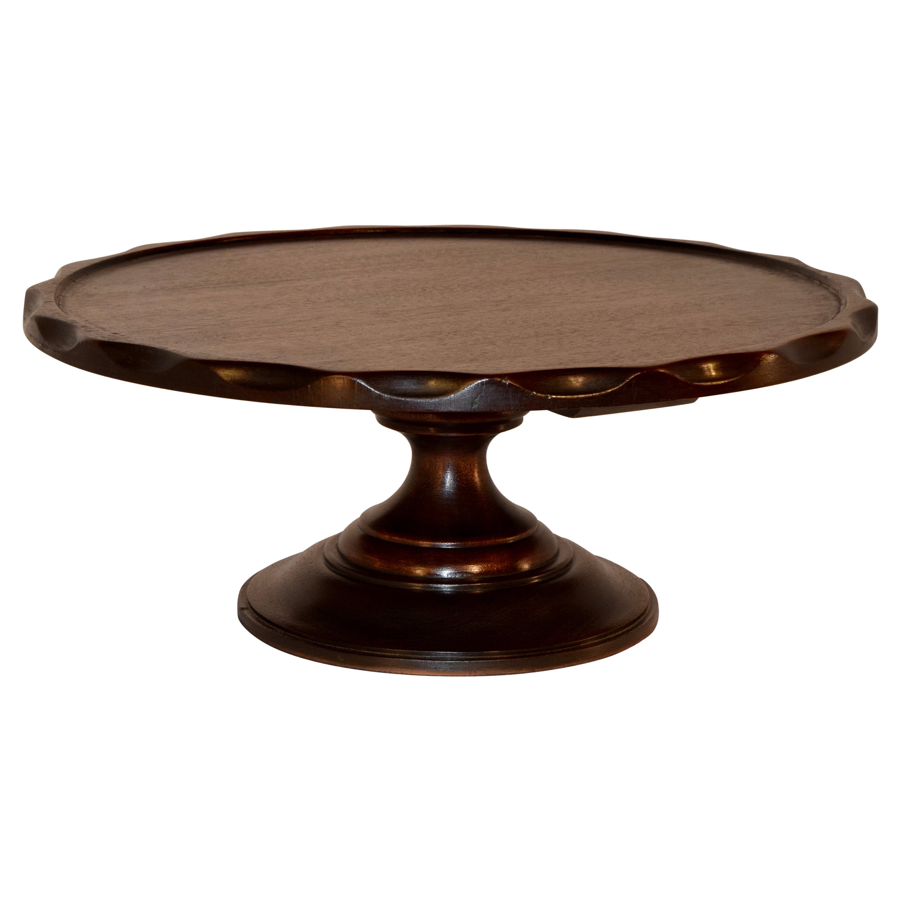 19th Century English Lazy Susan with Pie Crust Edge