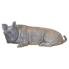 19th Century English Lead Pig