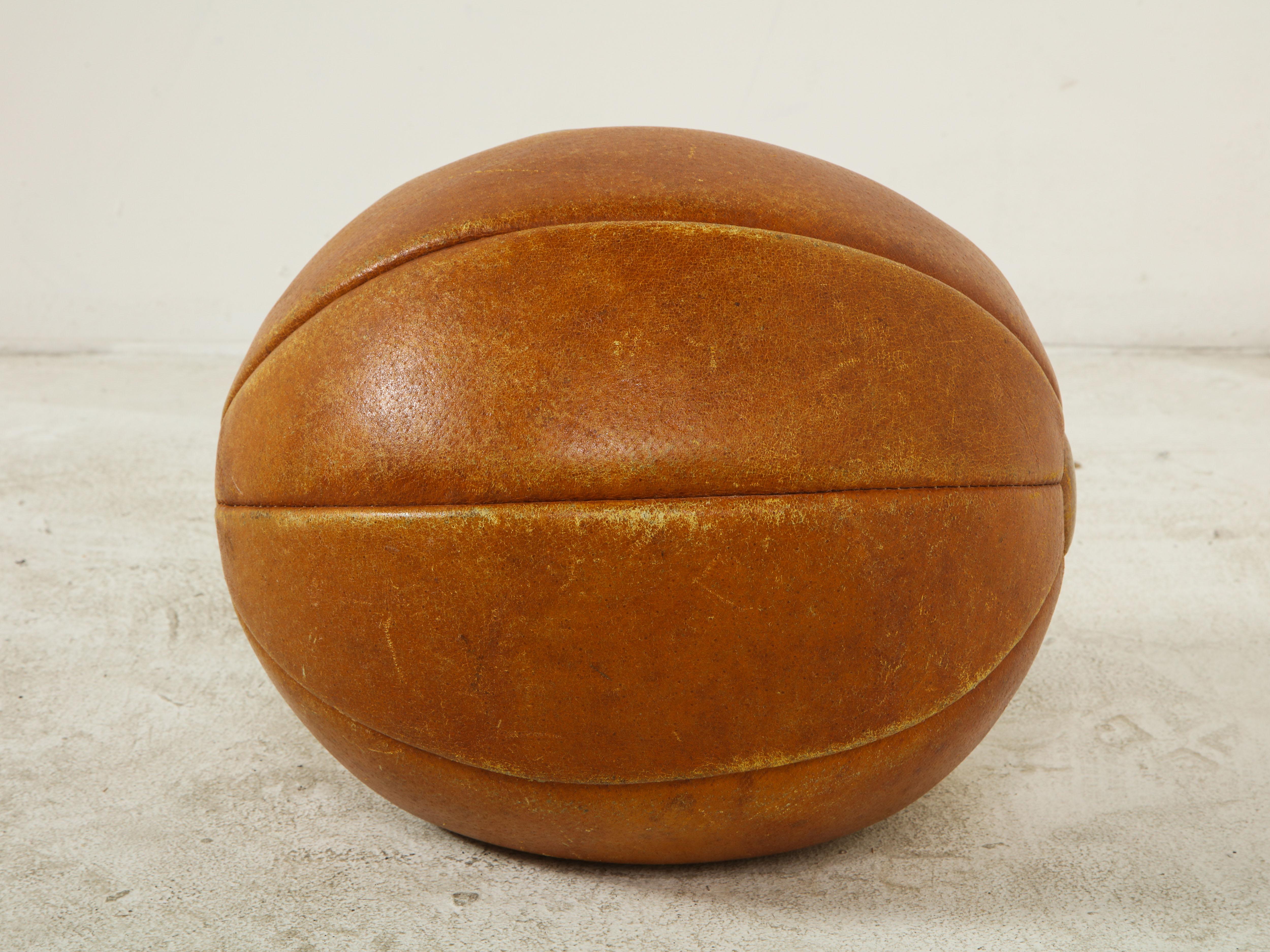 Early 20th Century English Leather Ball For Sale 4