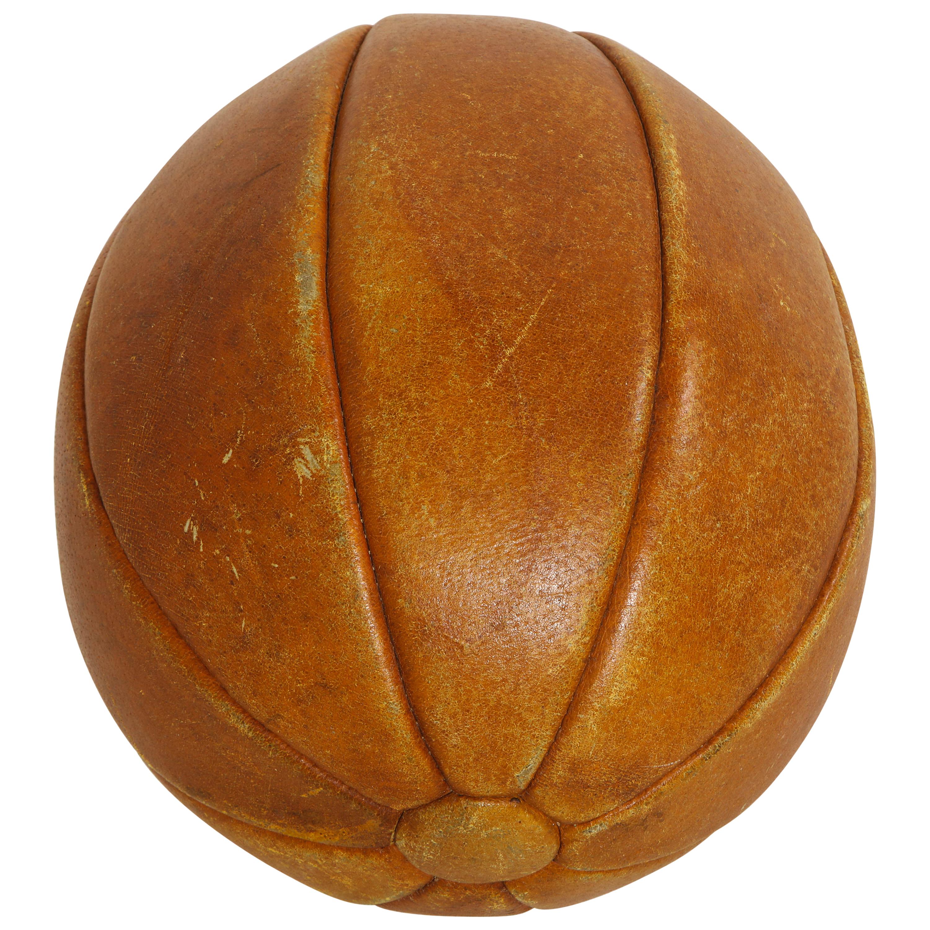 Early 20th Century English Leather Ball For Sale