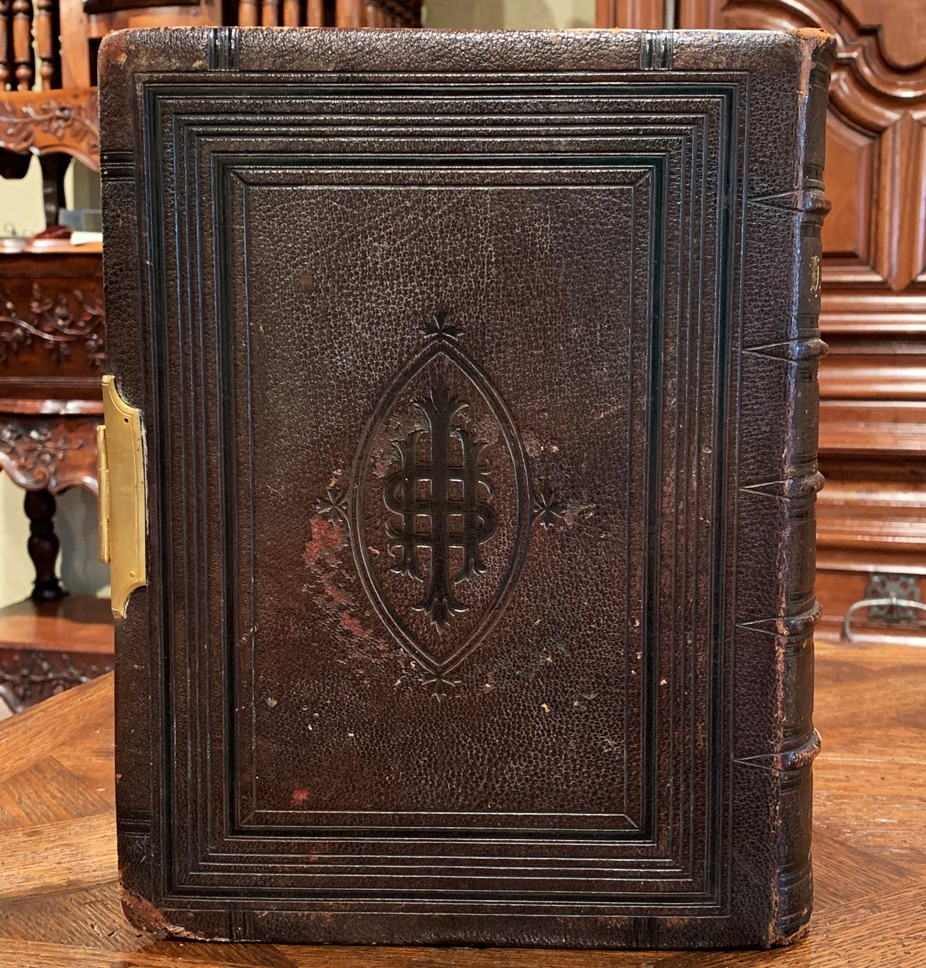 This beautiful antique Bible appointed to be read in churches, was printed at the University Press, Oxford, London. The inside front cover reads: William Harding Prize awarded to George William West on June 20th 1878. The book flaunts an engraved