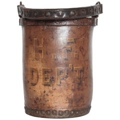 19th Century English Leather Fire Bucket