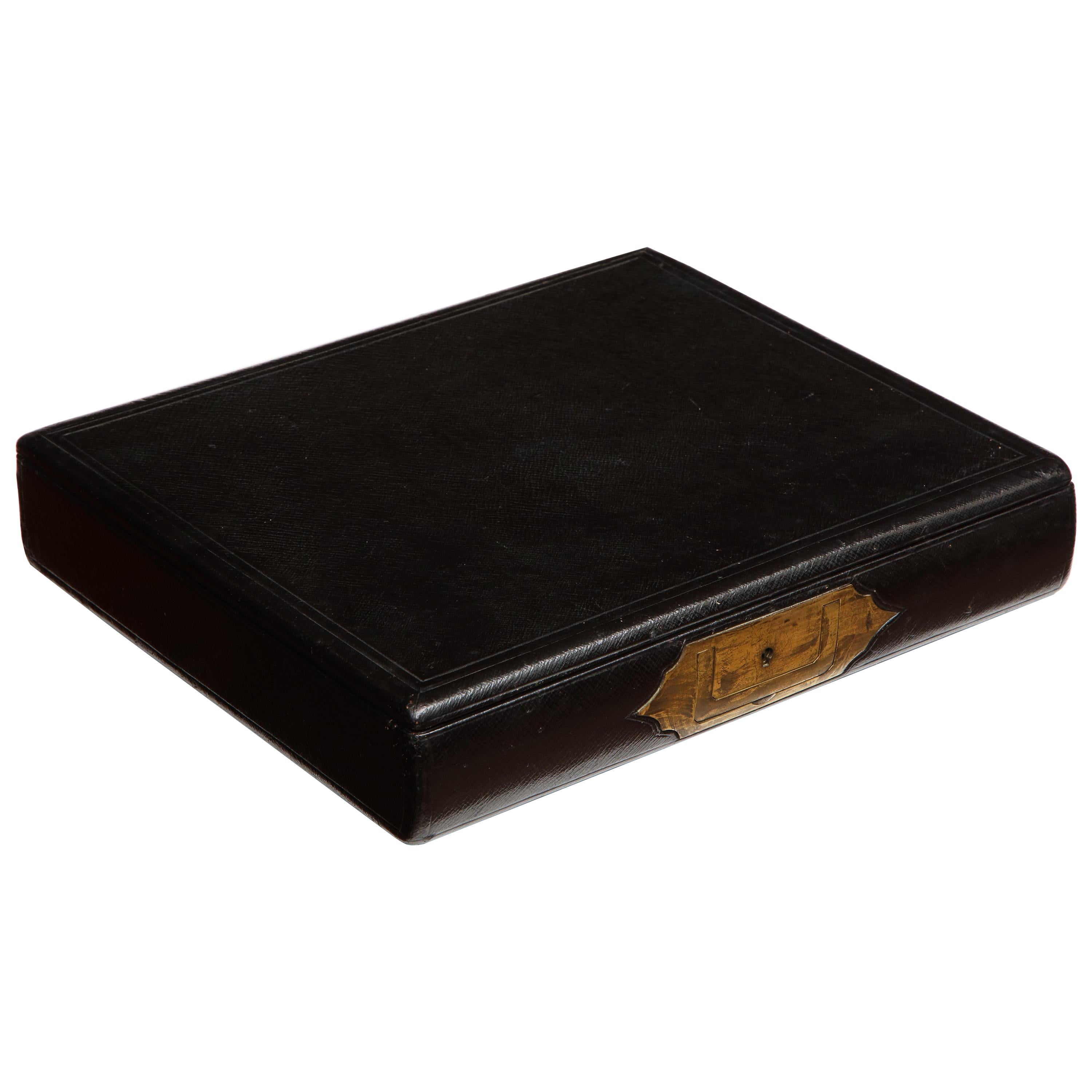 19th Century English, Leather Writing Compendium For Sale