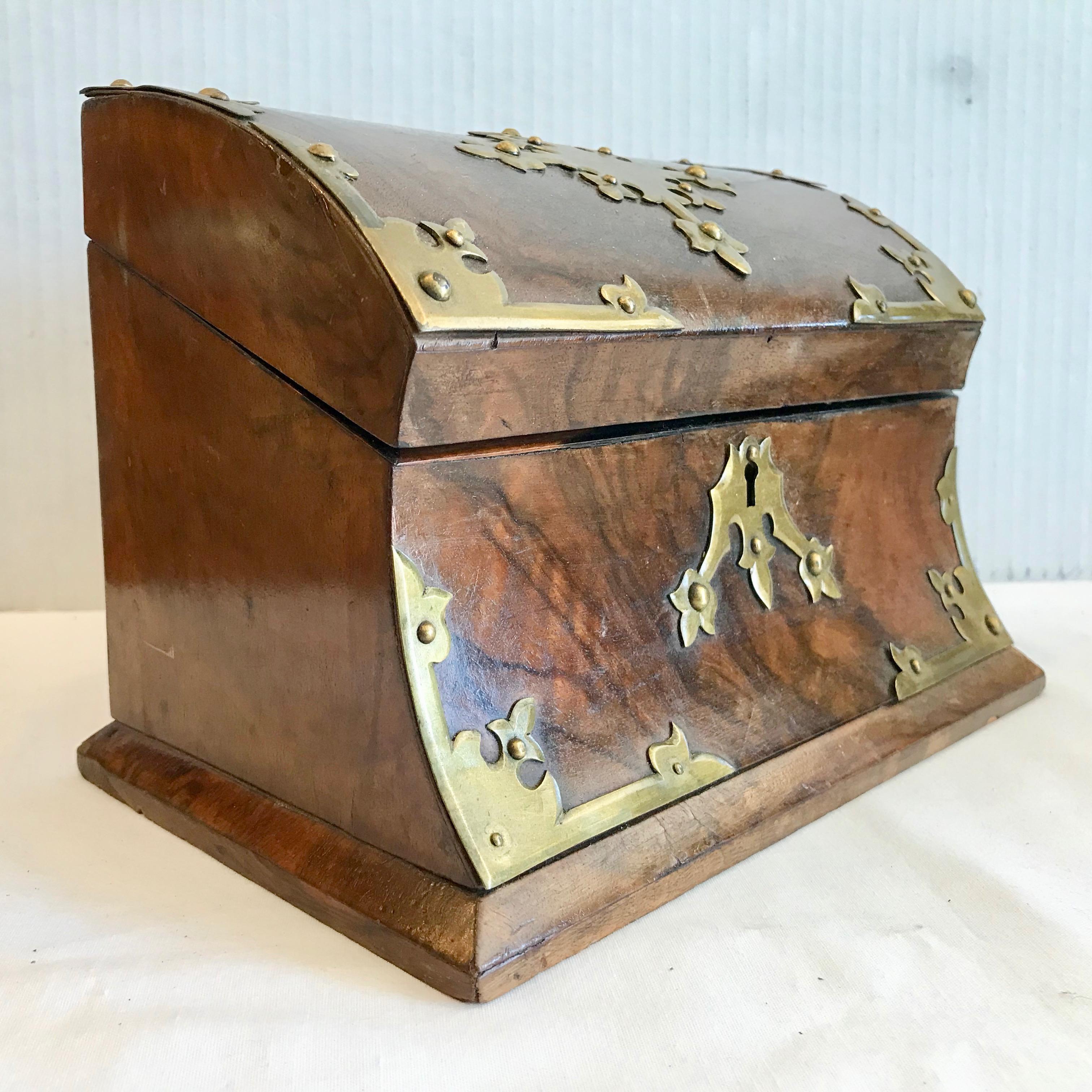 Brass 19TH Century English Letter Box  For Sale
