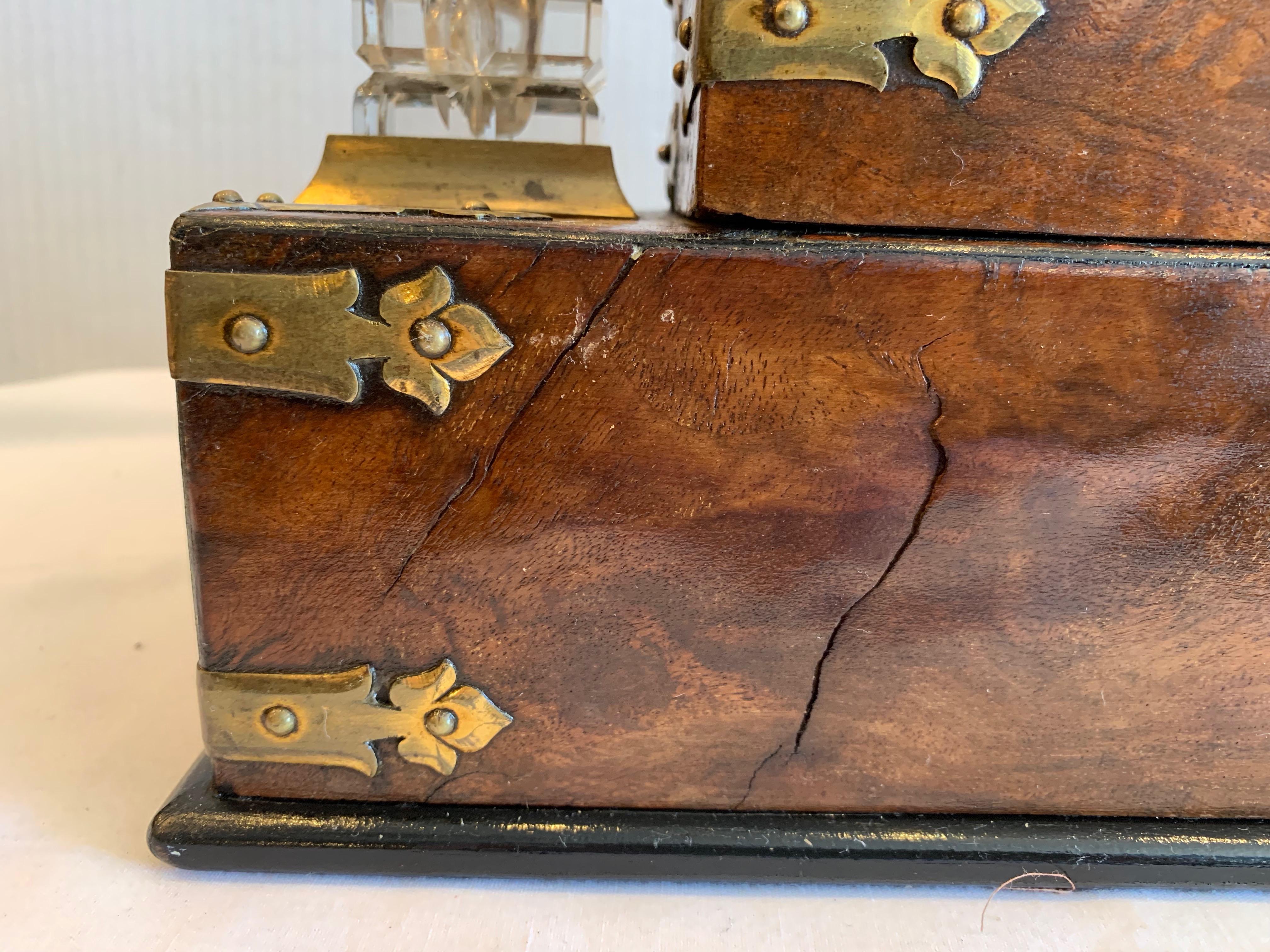 19TH Century English Letterbox / Lap Desk / Inkstand 8