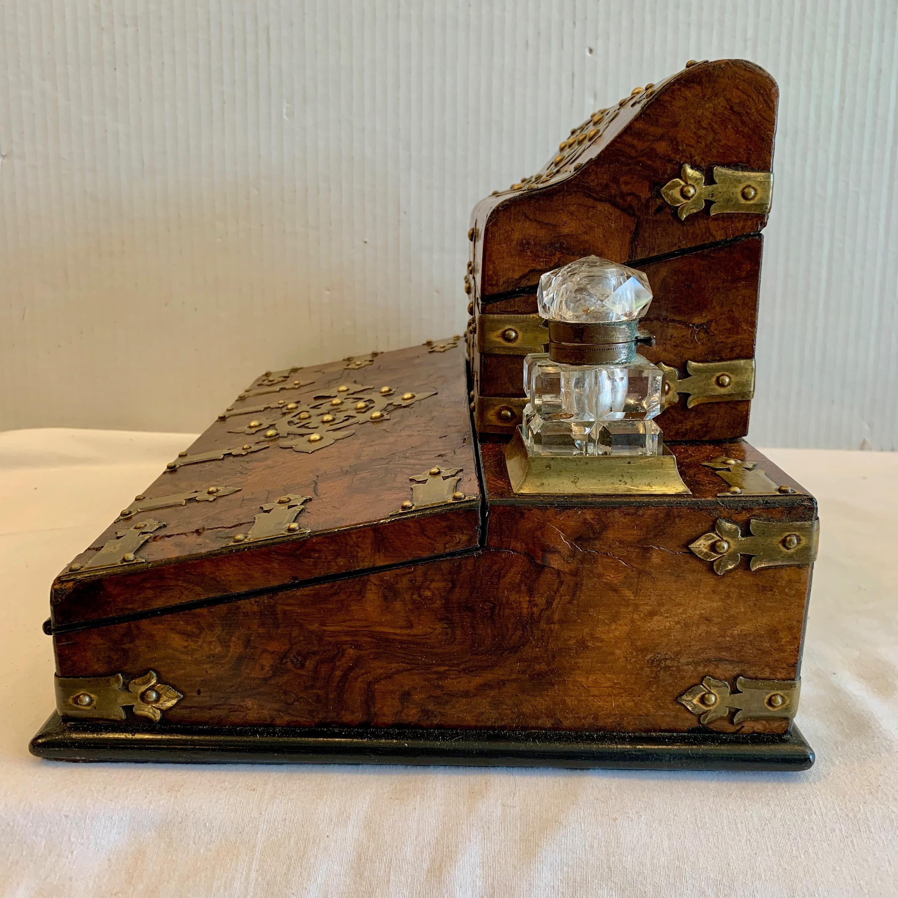 19TH Century English Letterbox / Lap Desk / Inkstand 2