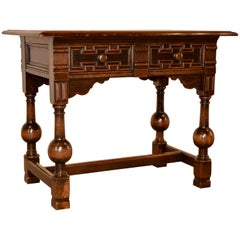 Antique 19th Century English Library Table