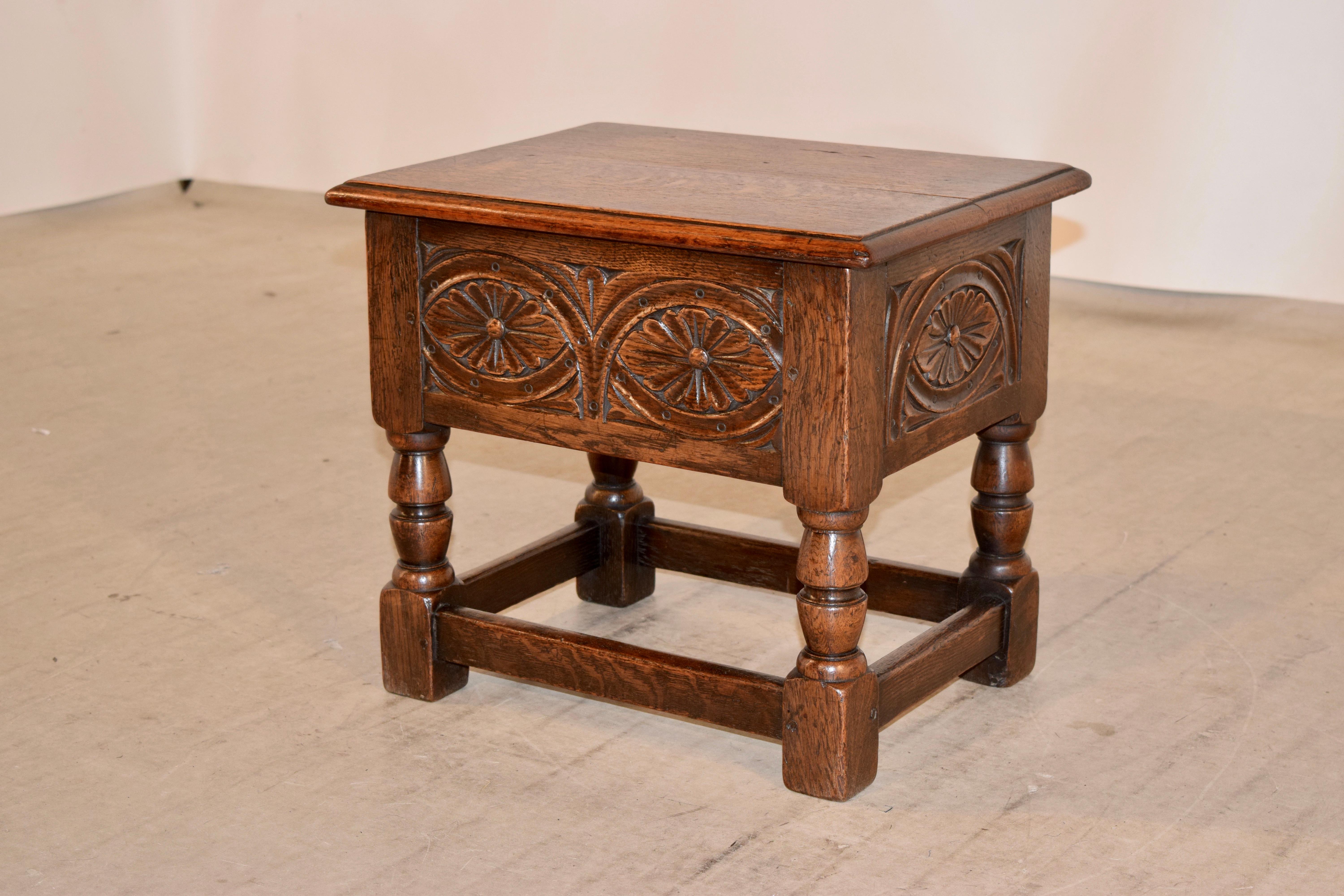 Victorian 19th Century English Lift-Top Stool