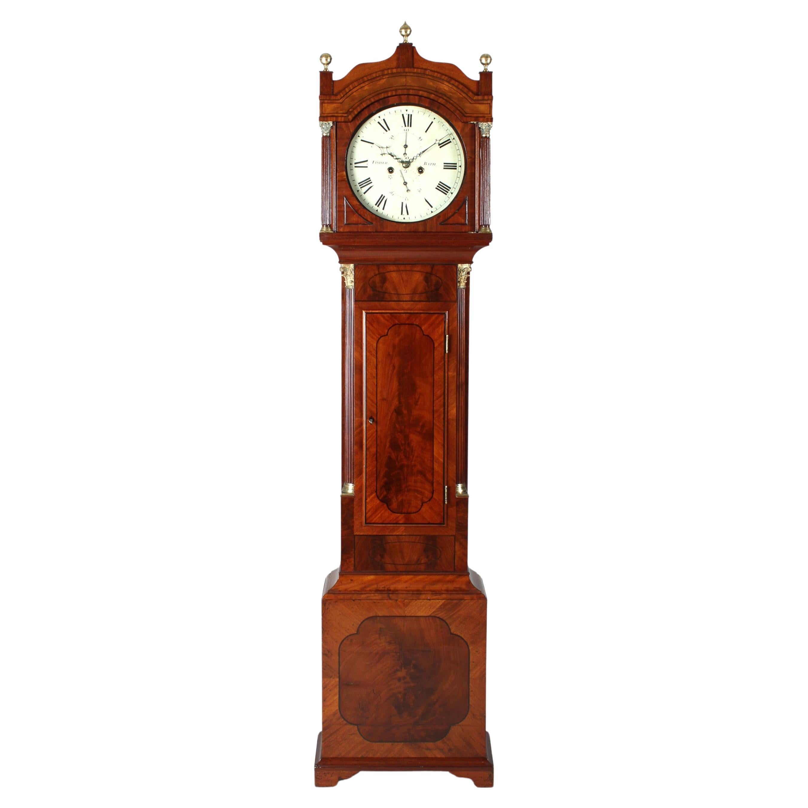 Grandfather Longcase Clock, Mahogany, Metal, Glass, Charles Frodsham