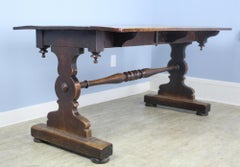 19th Century English Mahogany and Walnut Tavern Table