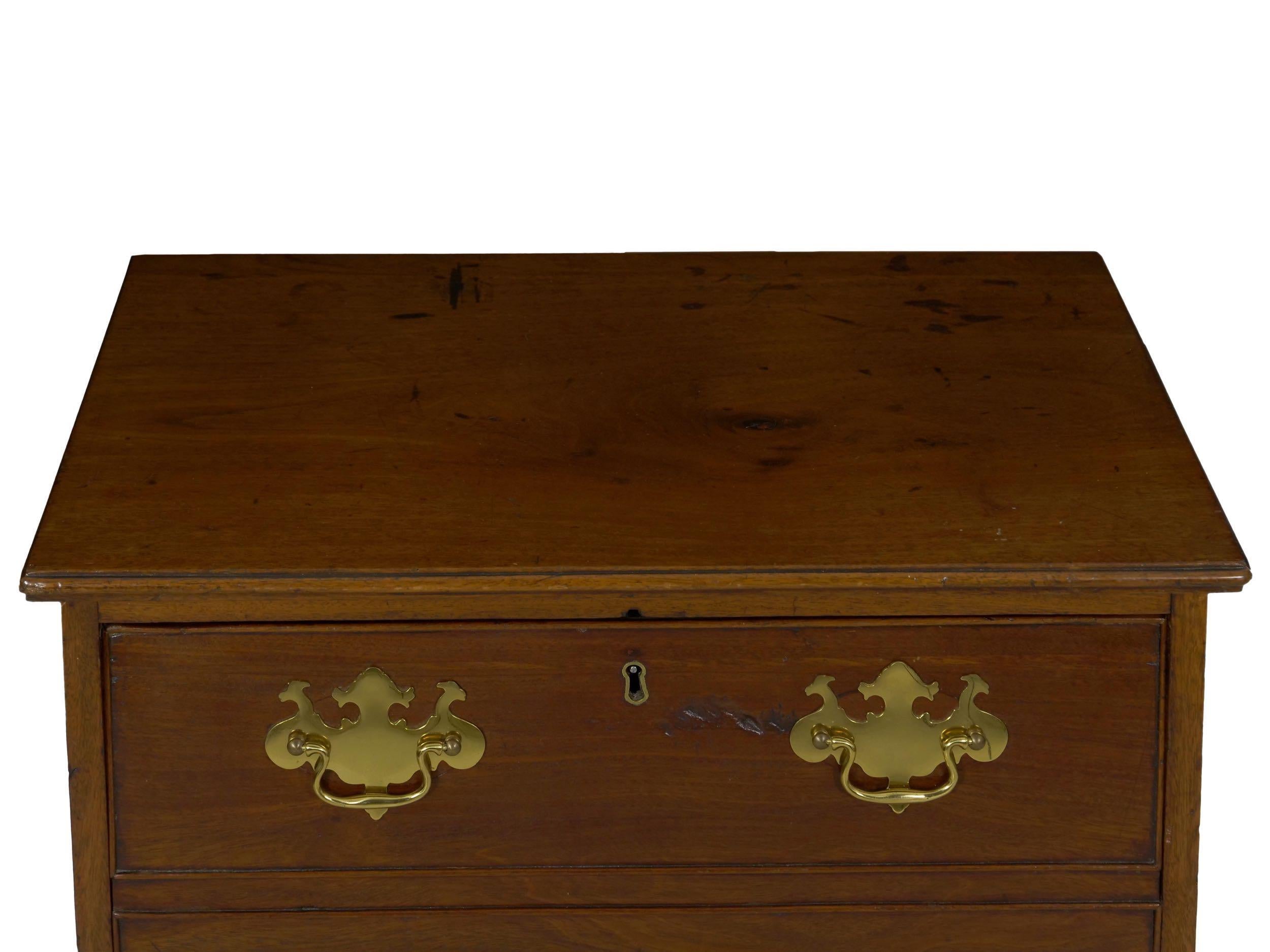Antiker englischer Nachttisch aus Mahagoni des 19. Jahrhunderts / Büroschrank 2