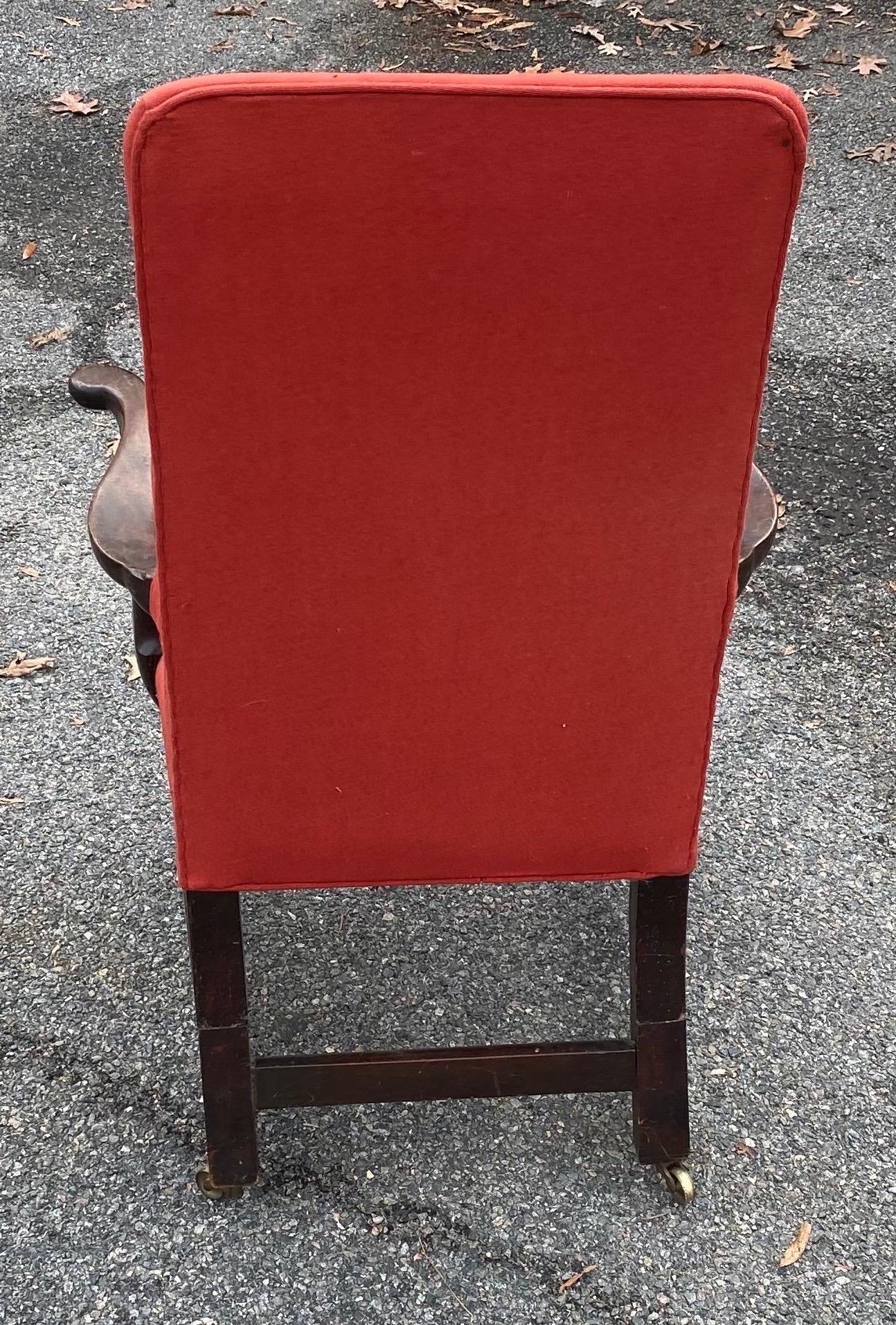 Englischer Mahagoni-Sessel aus dem 19. Jahrhundert im Angebot 1