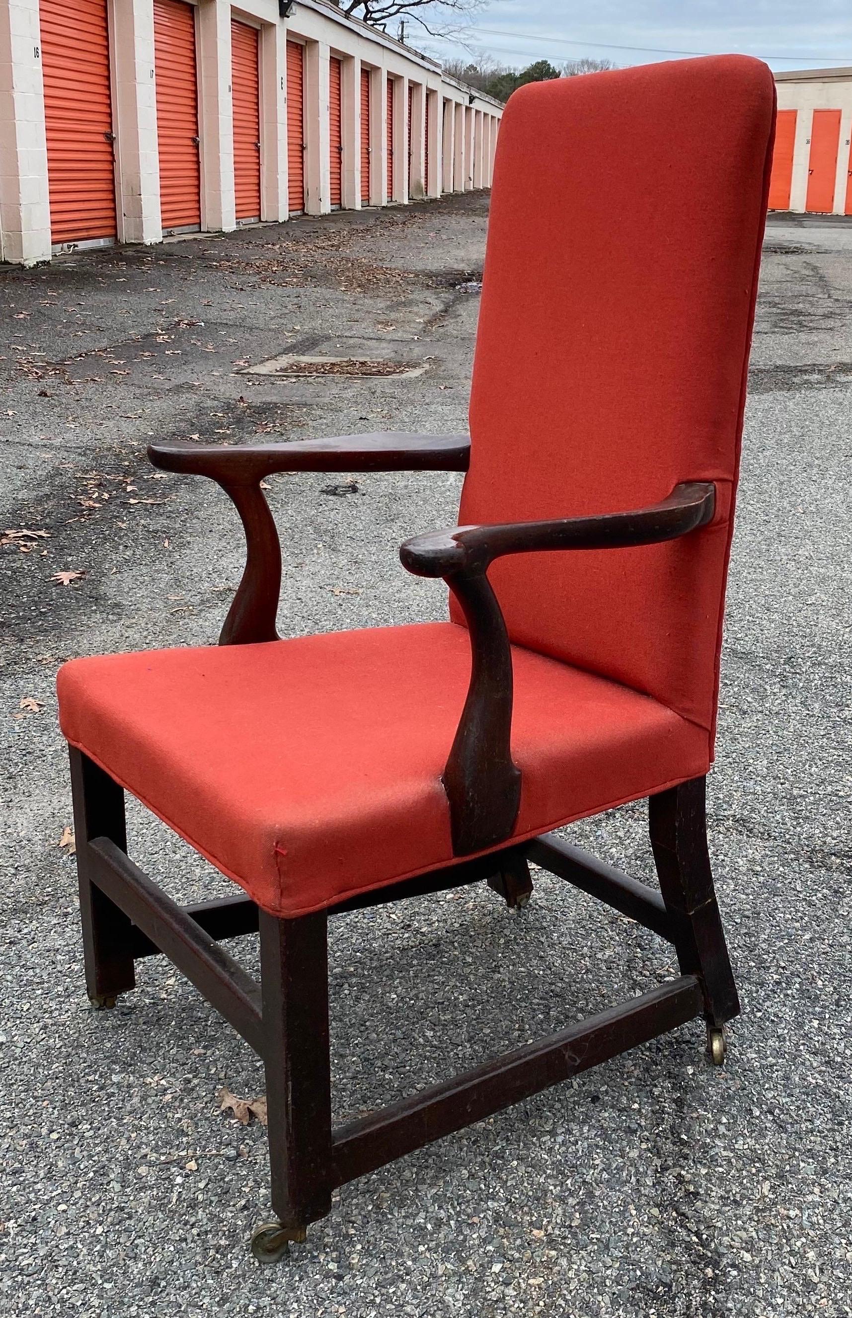 Englischer Mahagoni-Sessel aus dem 19. Jahrhundert im Angebot 2