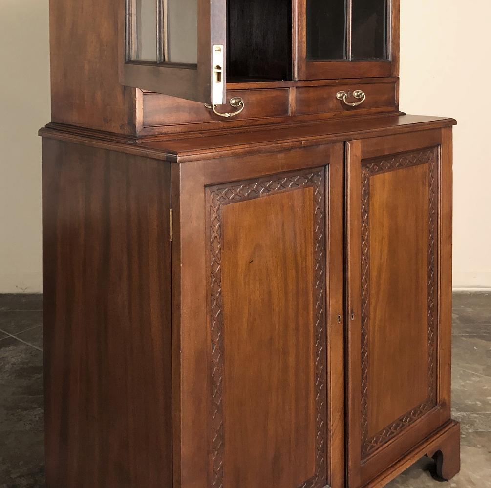 19th Century English Mahogany Bookcase 4