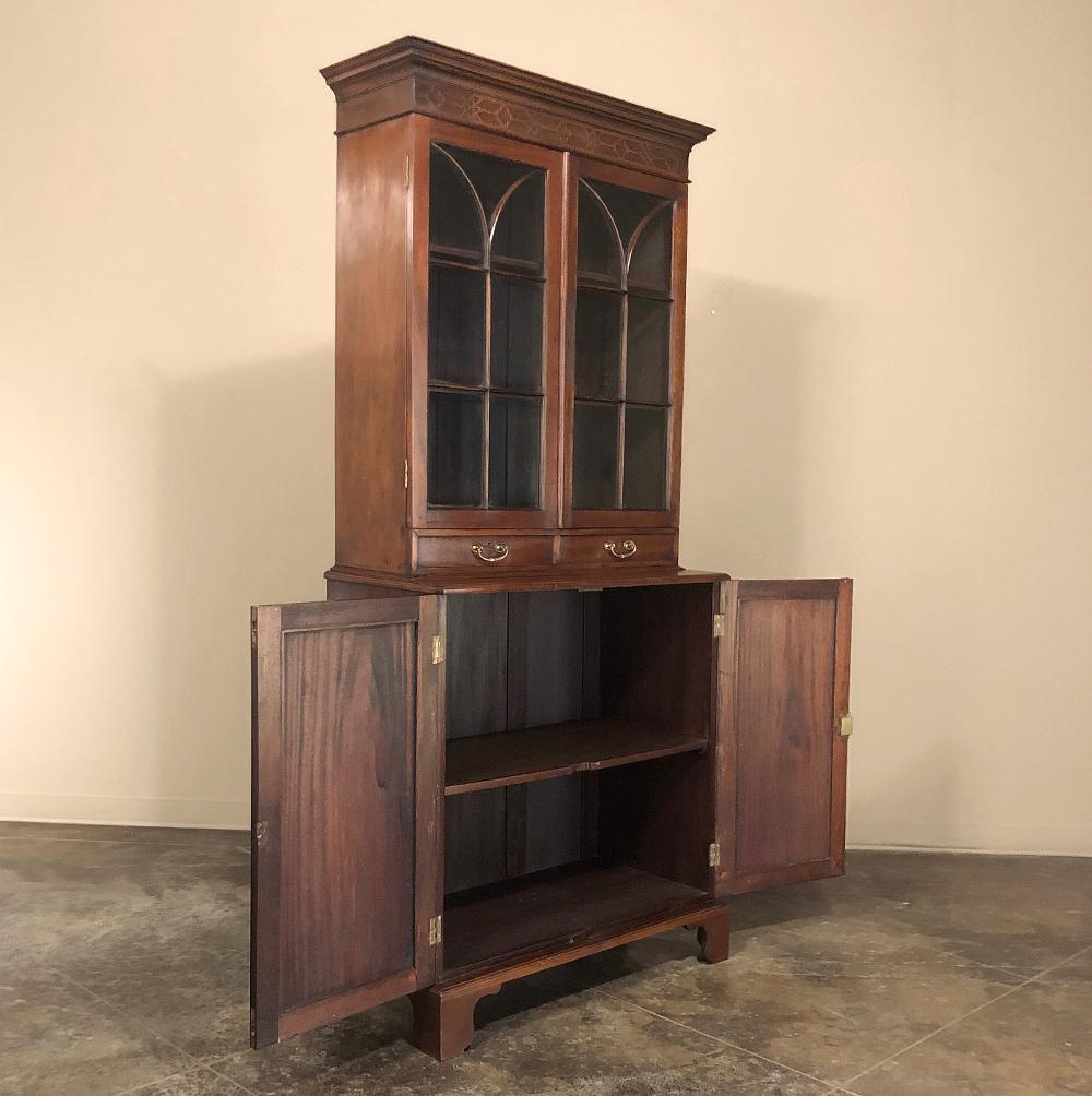 Hand-Crafted 19th Century English Mahogany Bookcase