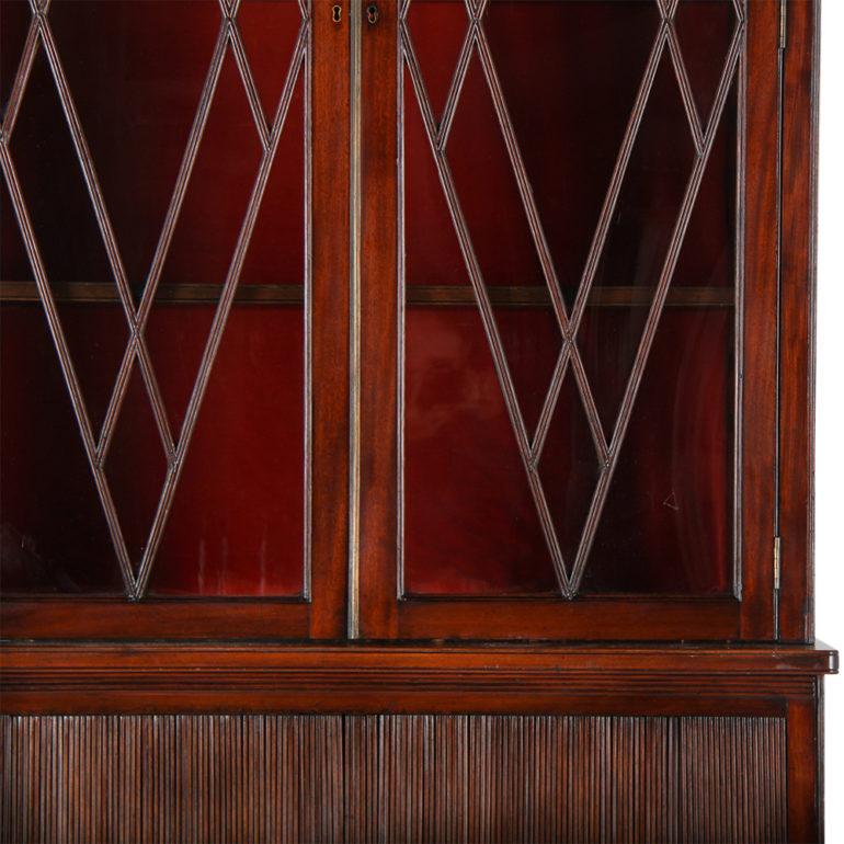 19th Century English Mahogany Bookcase  1